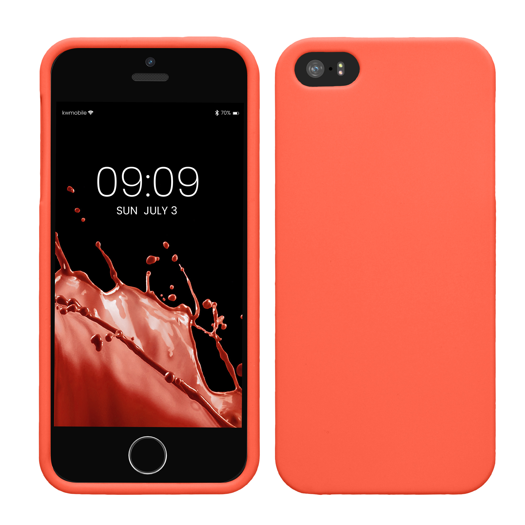TPU kryt pro Apple iPhone SE (1. generace, 2016) / iPhone 5 / 5S kwmobile ‑ sytá korálová