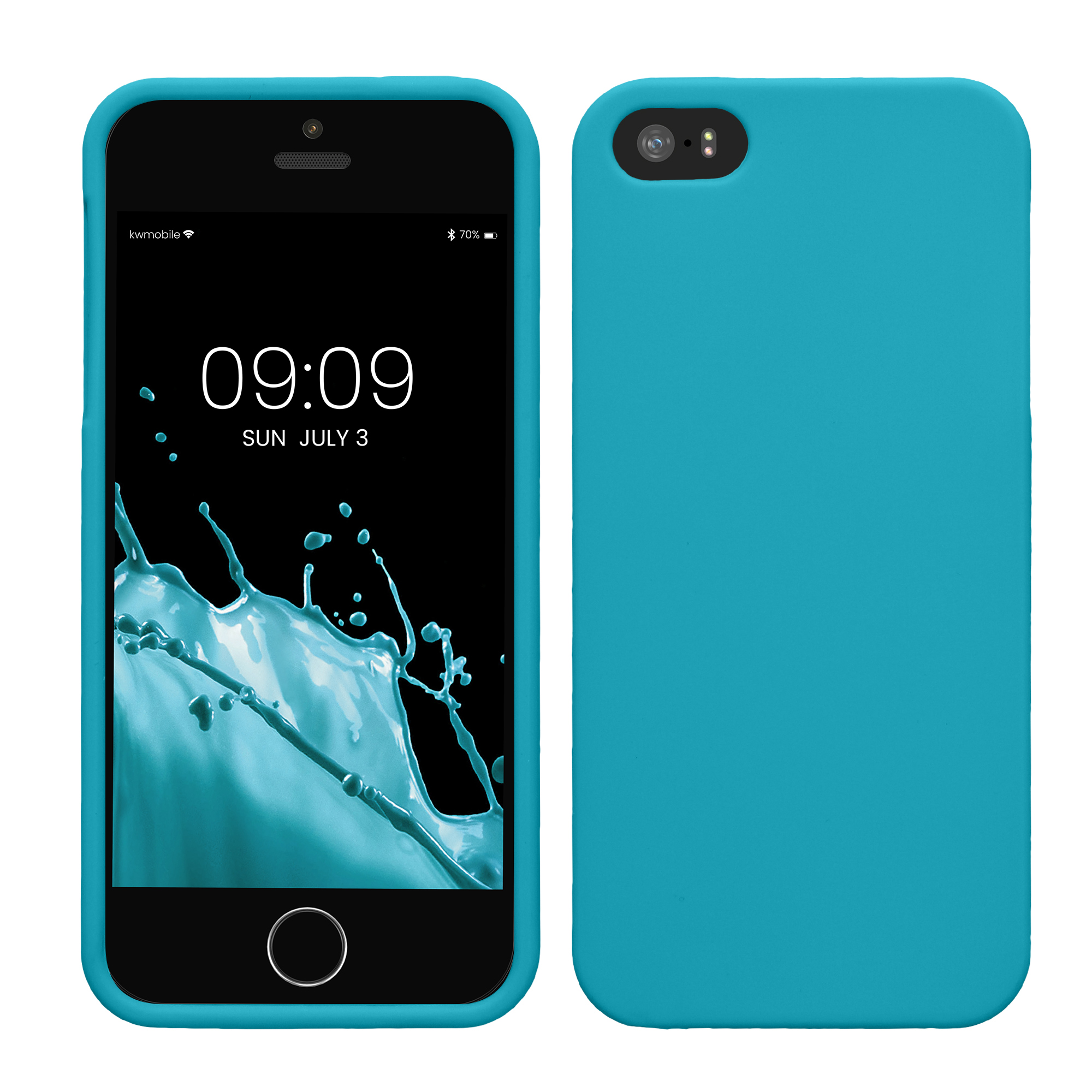 Pouzdro pro Apple iPhone SE (1.Gen 2016) / iPhone 5 / iPhone 5S kwmobile TPU - ledově modrá