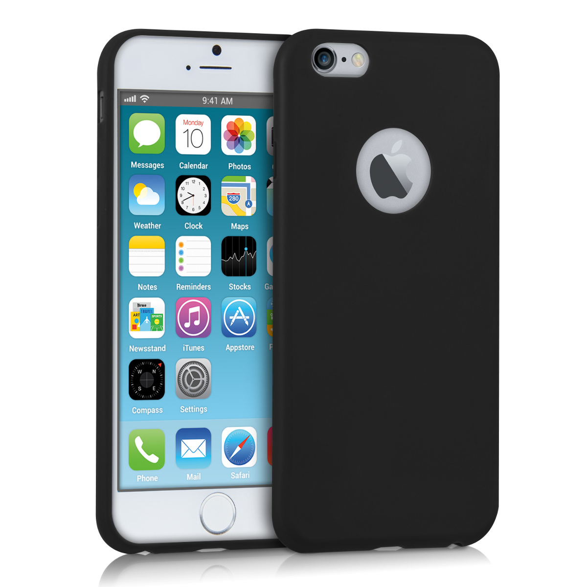 Kryt na mobil iPhone 6 / 6S kwmobile TPU matná černá