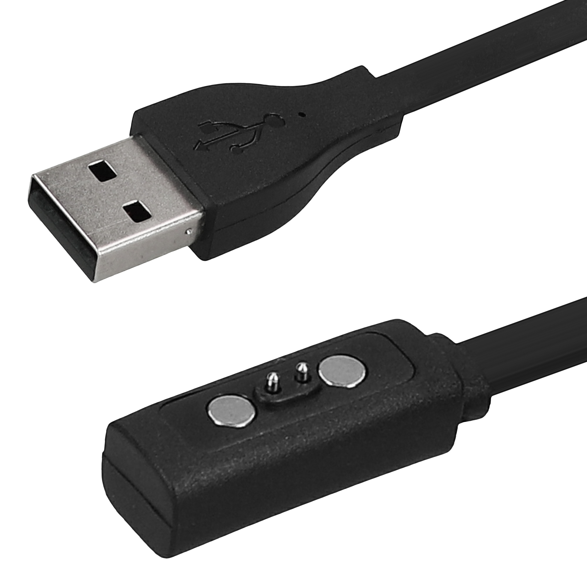 Nabíjecí kabel pro chytré hodinky pro Pebble 2SE / 2+ / Time / Time Steel / Time Round kwmobile - černá