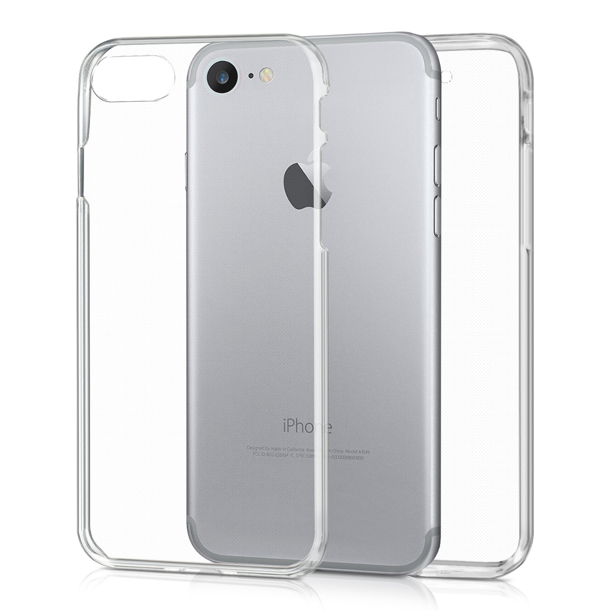 Transparentní TPU kryt kwmobile pro iPhone SE 2022/2020/8/7 - transparentní