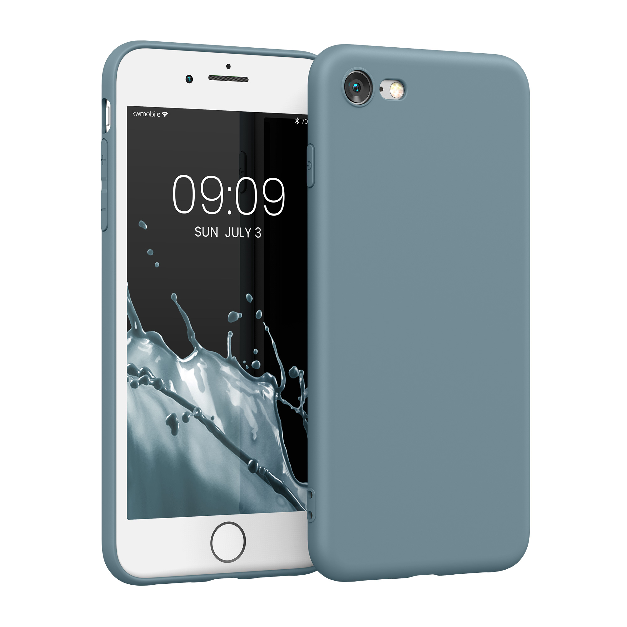 Silikonový TPU kryt kwmobile pro iPhone SE 2022/2020/8/7 - arkticky tmavá