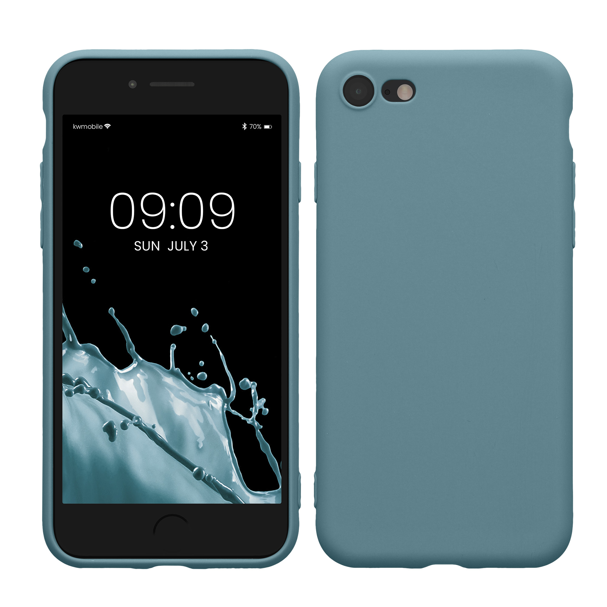 Silikonový TPU kryt kwmobile pro iPhone SE 2022/2020/8/7 - antická kamenná