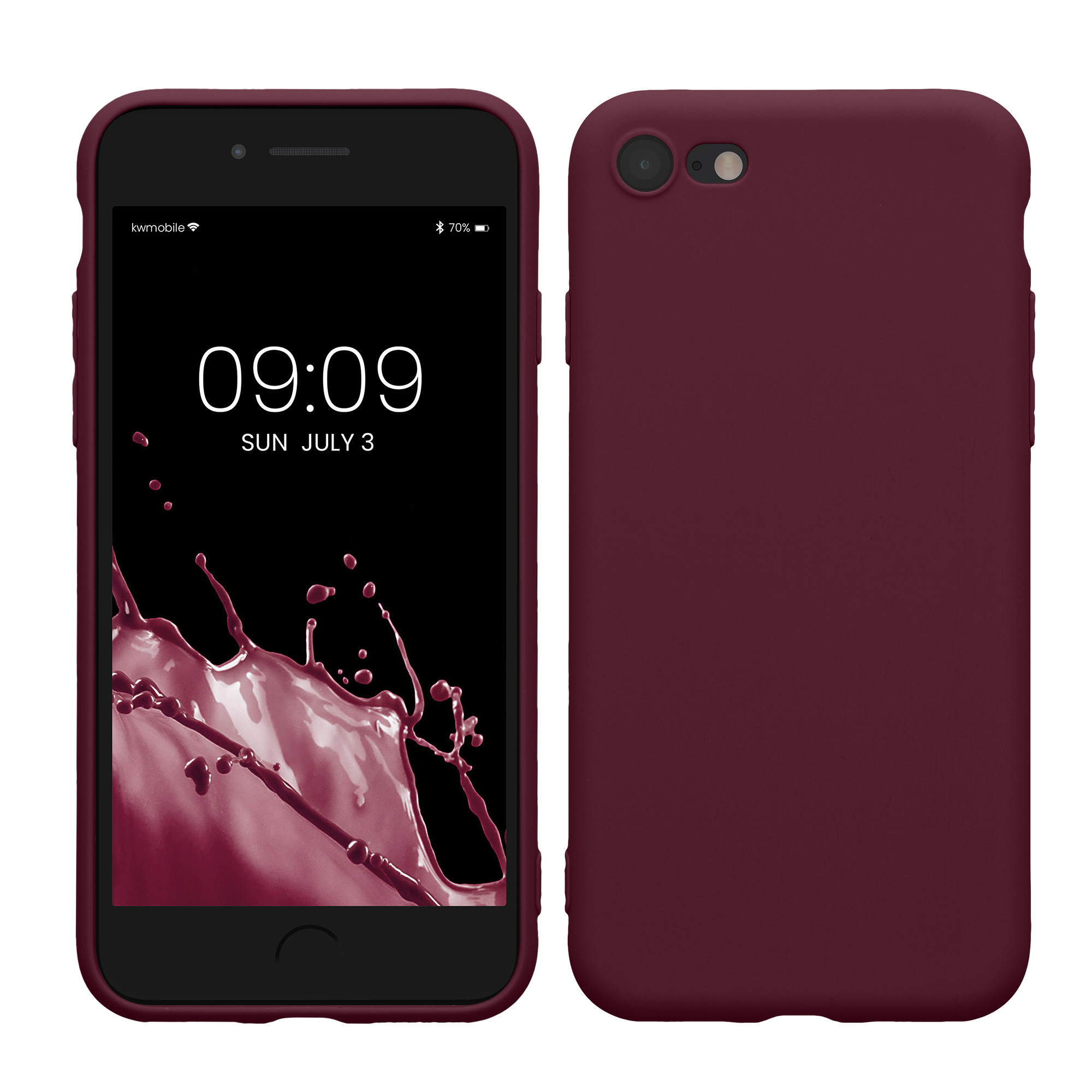 Pouzdro pro Apple iPhone SE (2022) / SE (2020) / 8 / 7 kwmobile tenké TPU - magenta fialová