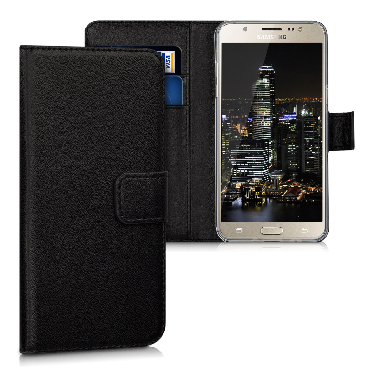 Peněženkové pouzdro na mobil Samsung Galaxy J5 (2016) DUOS - Wallet kwmobile černé