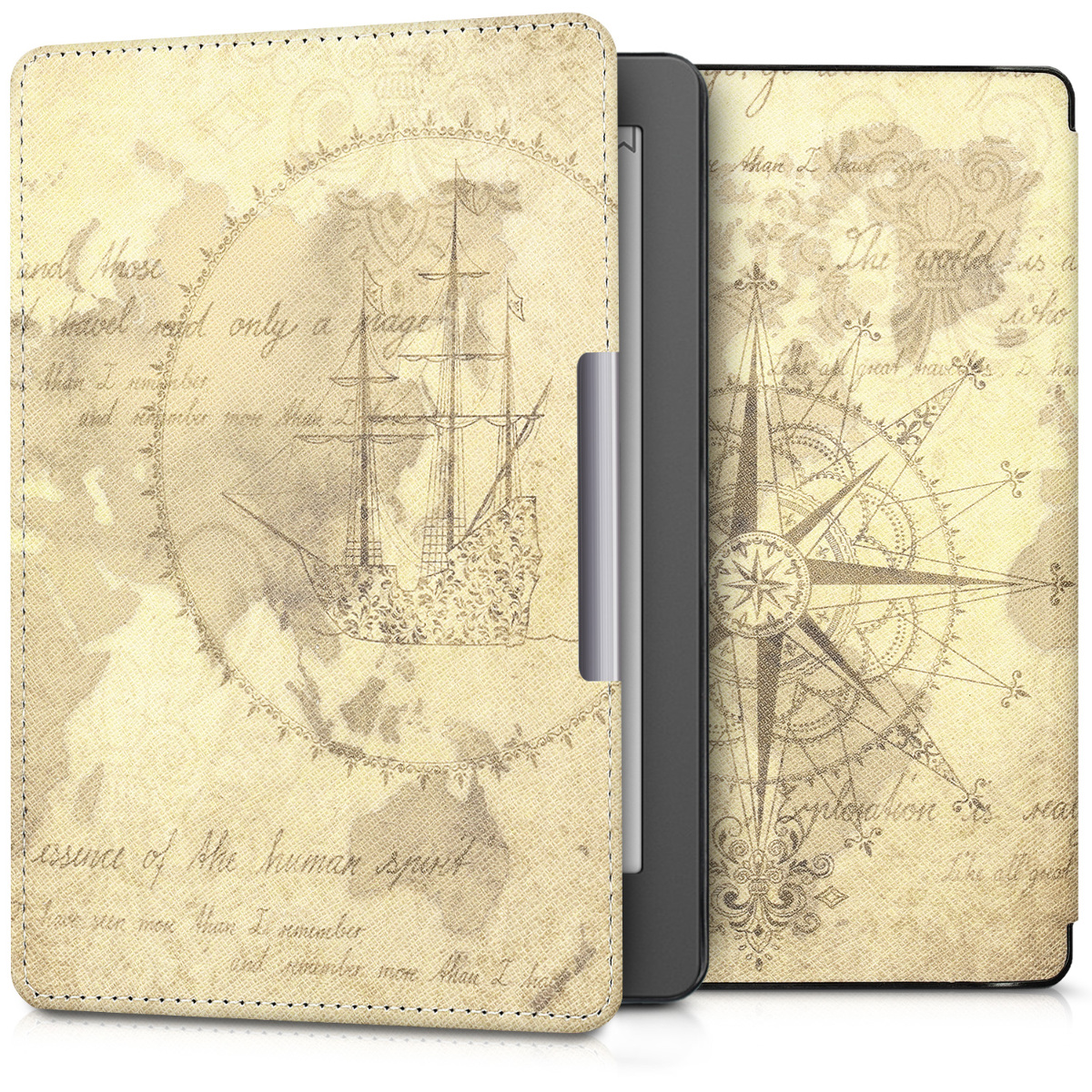 Flip pouzdro na čtečku Kobo Aura Edition 2 Travel Vintage se stojánkem