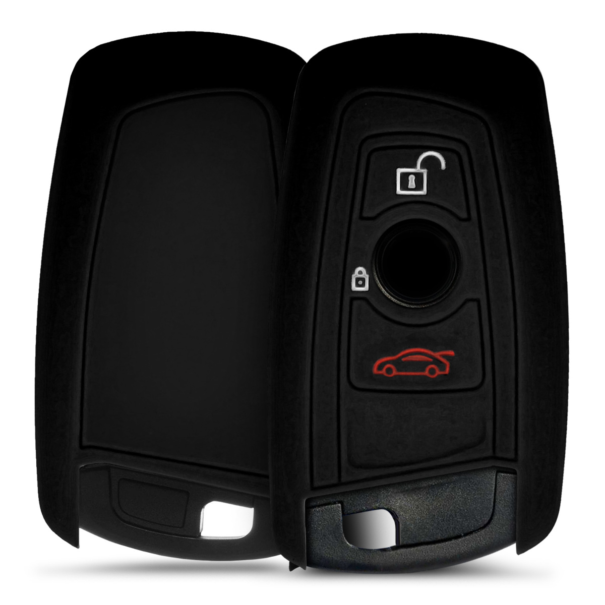 Tpu pouzdro na klíč od auta BMW 3 tlačítka Keyless Go Anti-Slip černé