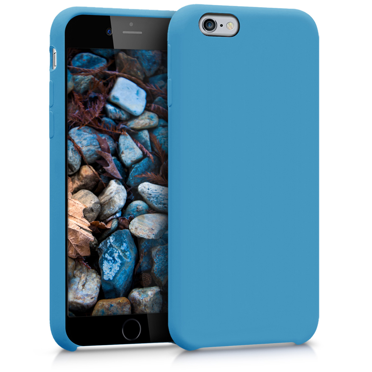 Pouzdro pro Apple iPhone 6 / 6S kwmobile silikonové - azurová modrá
