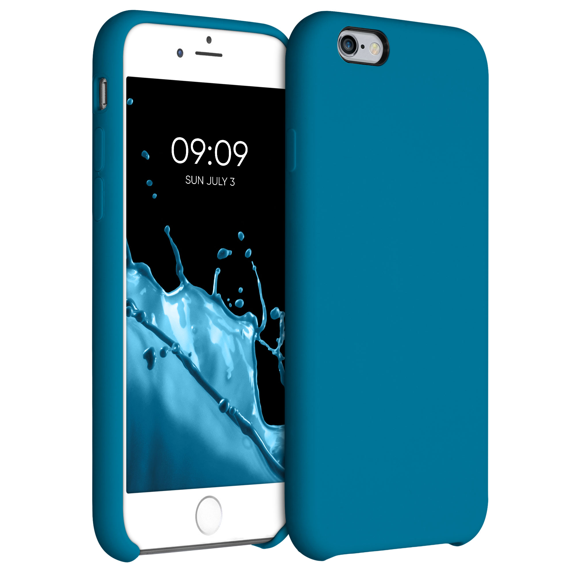 Kryt na mobil iPhone 6 / 6S kwmobile silikonový karibská modrá