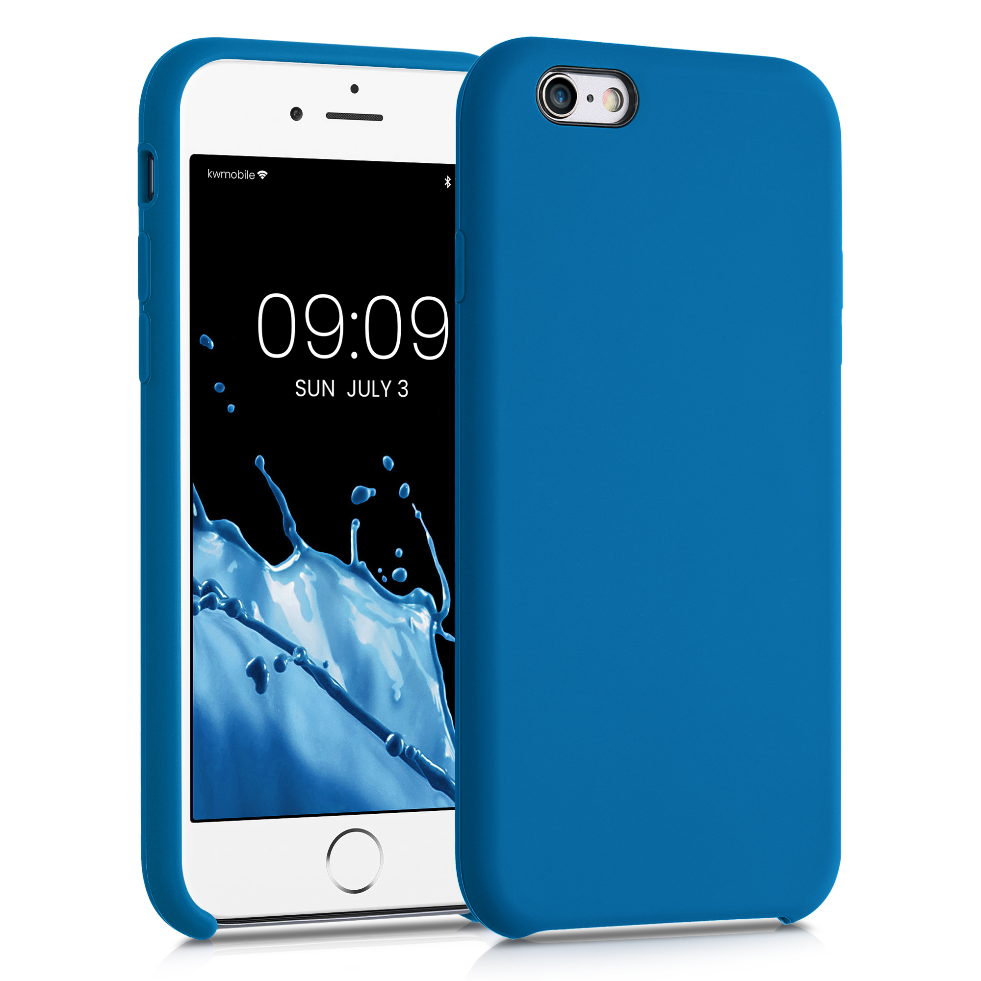 Kryt na mobil iPhone 6 / 6S kwmobile silikonový modrý útes