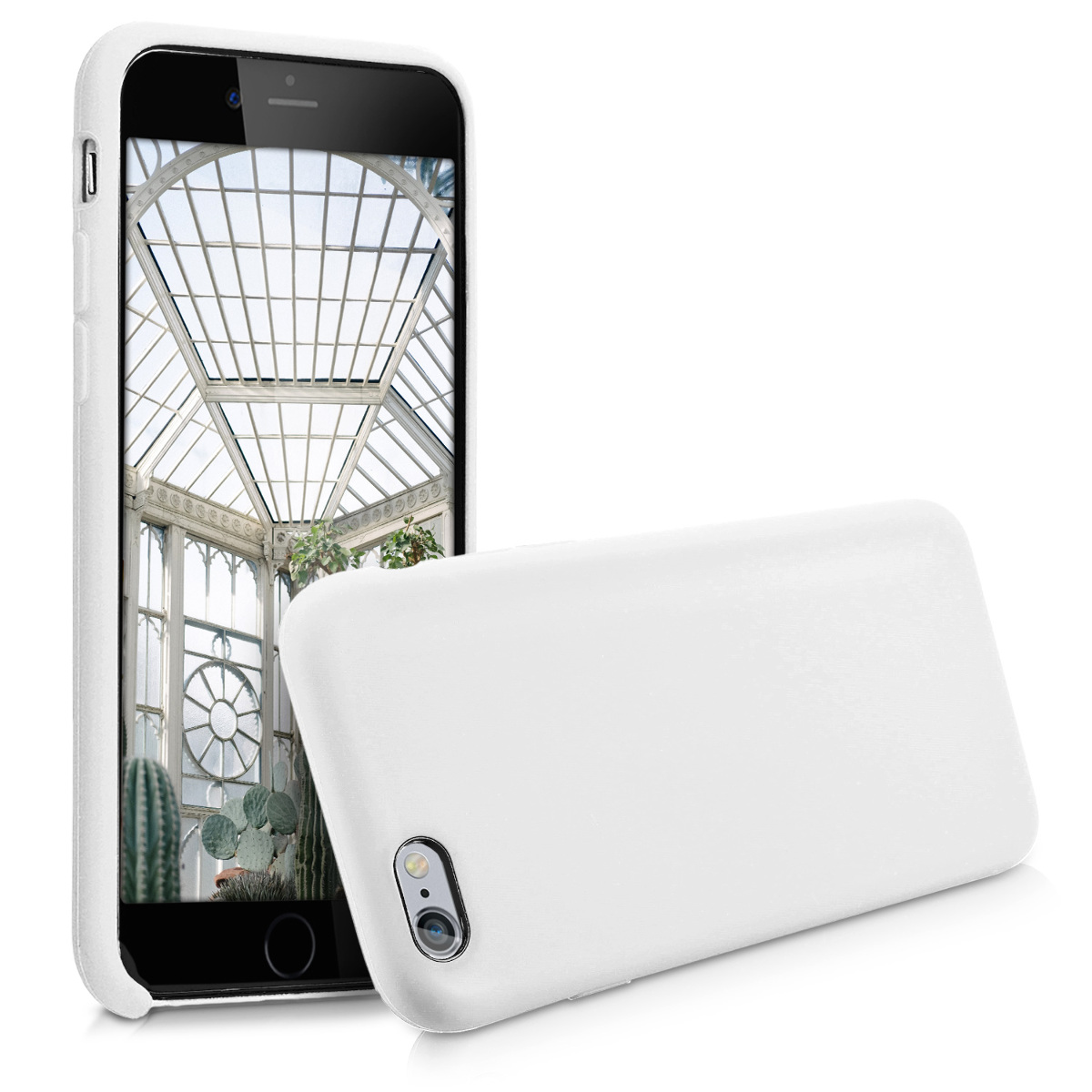 Kryt na mobil iPhone 6 / 6S kwmobile silikonový bílá