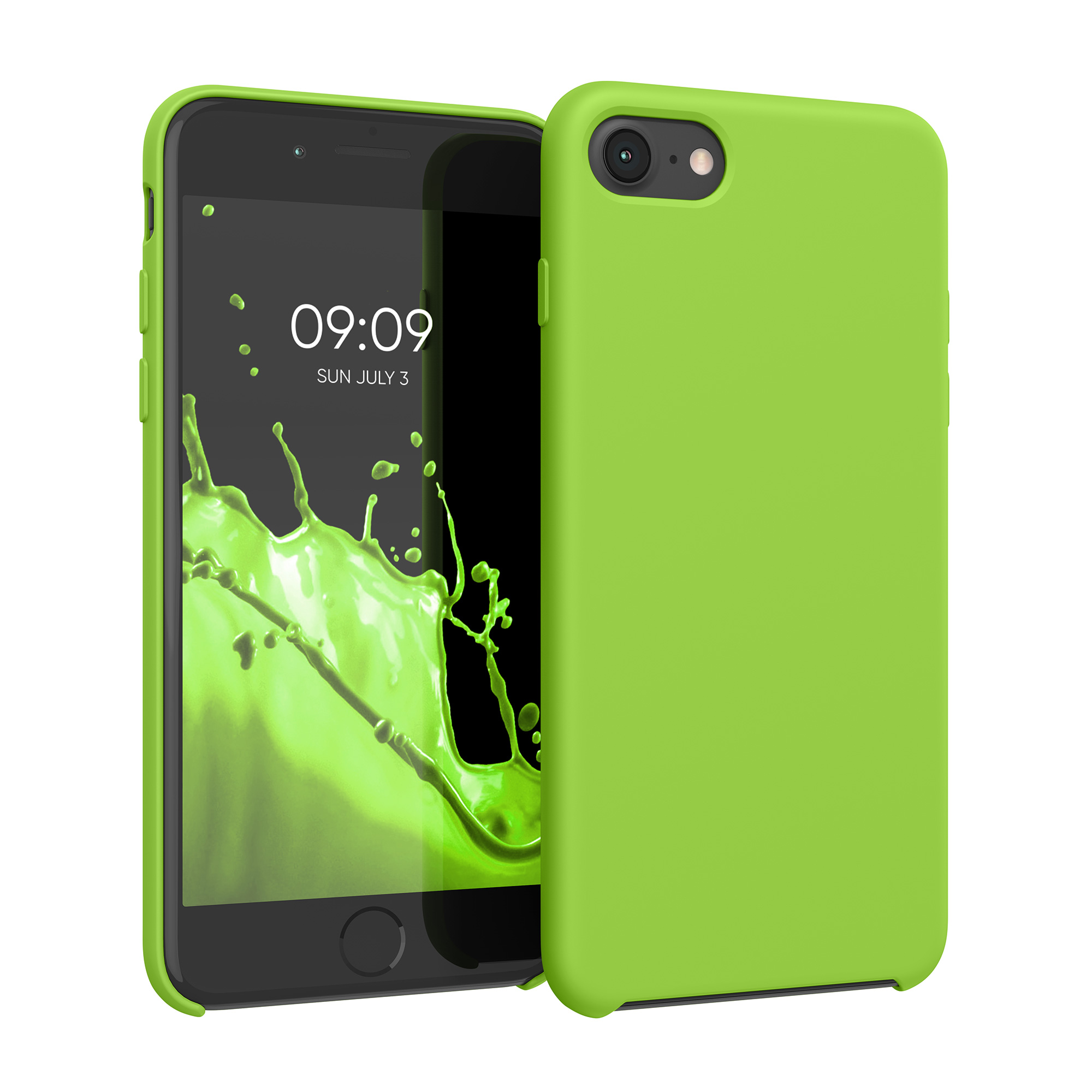 Silikonový TPU kryt kwmobile pro iPhone SE 2022/2020/8/7 - zelená