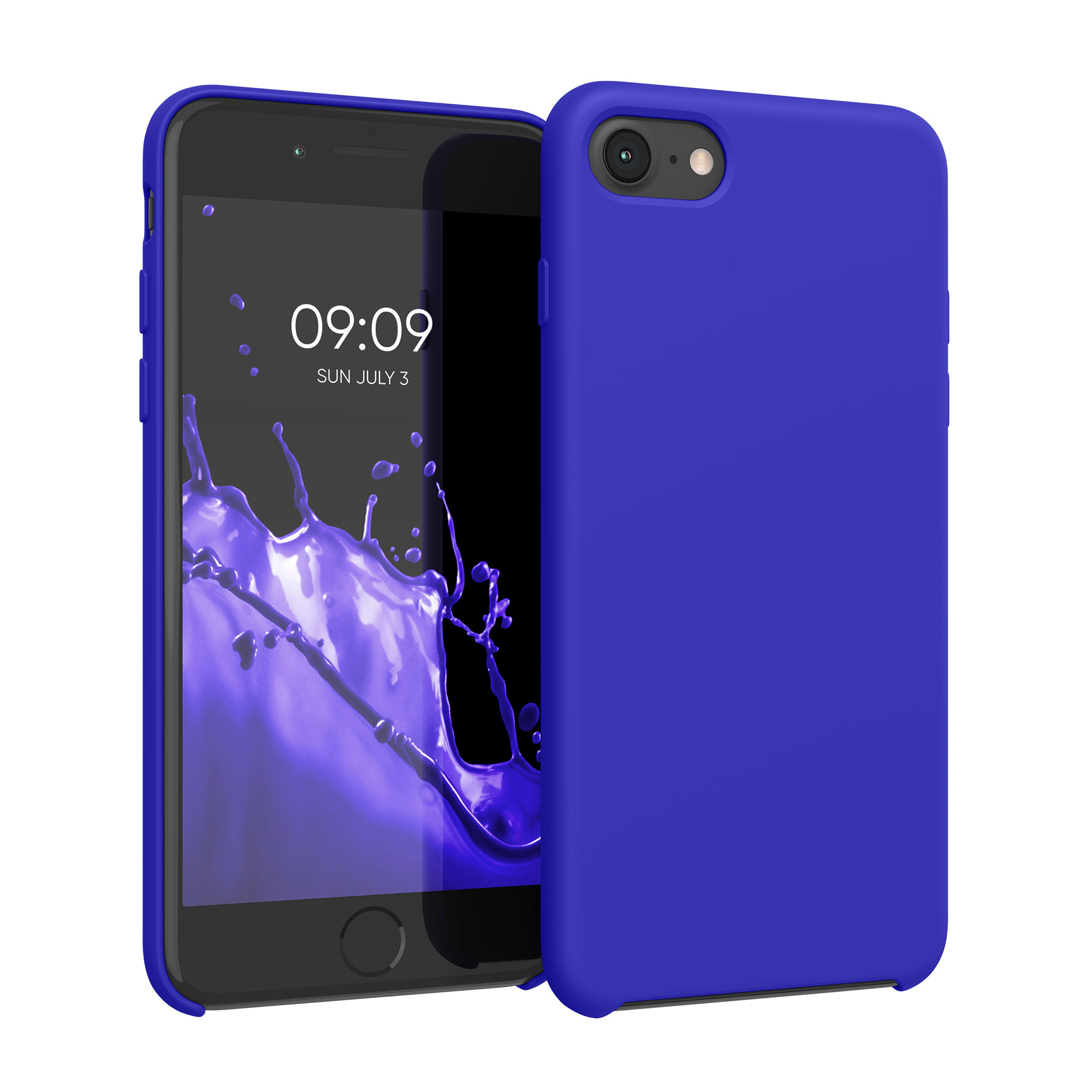 Silikonový TPU kryt kwmobile pro iPhone SE 2022/2020/8/7 - baltská modrá