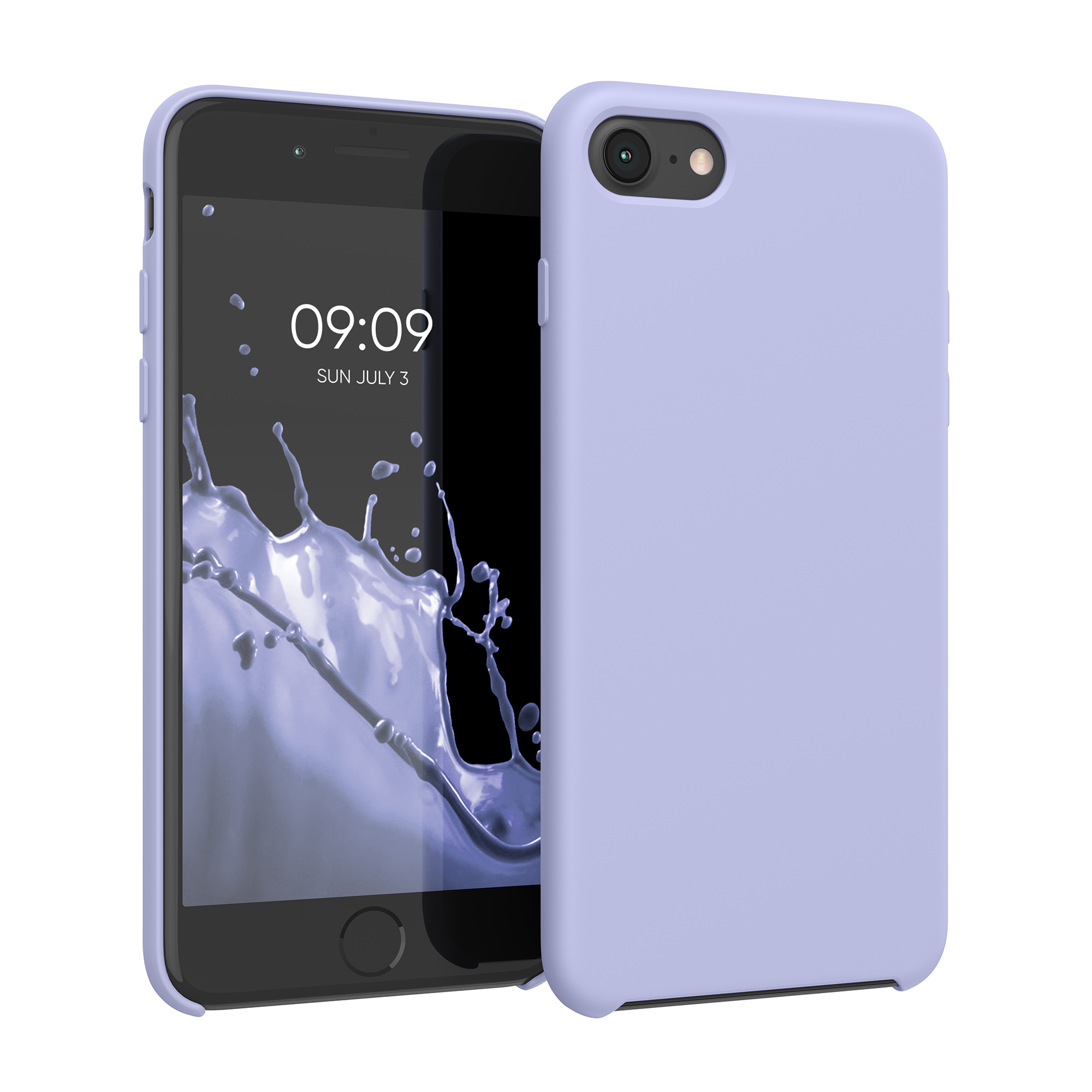 Silikonový TPU kryt kwmobile pro iPhone SE 2022/2020/8/7 - světle levandulová