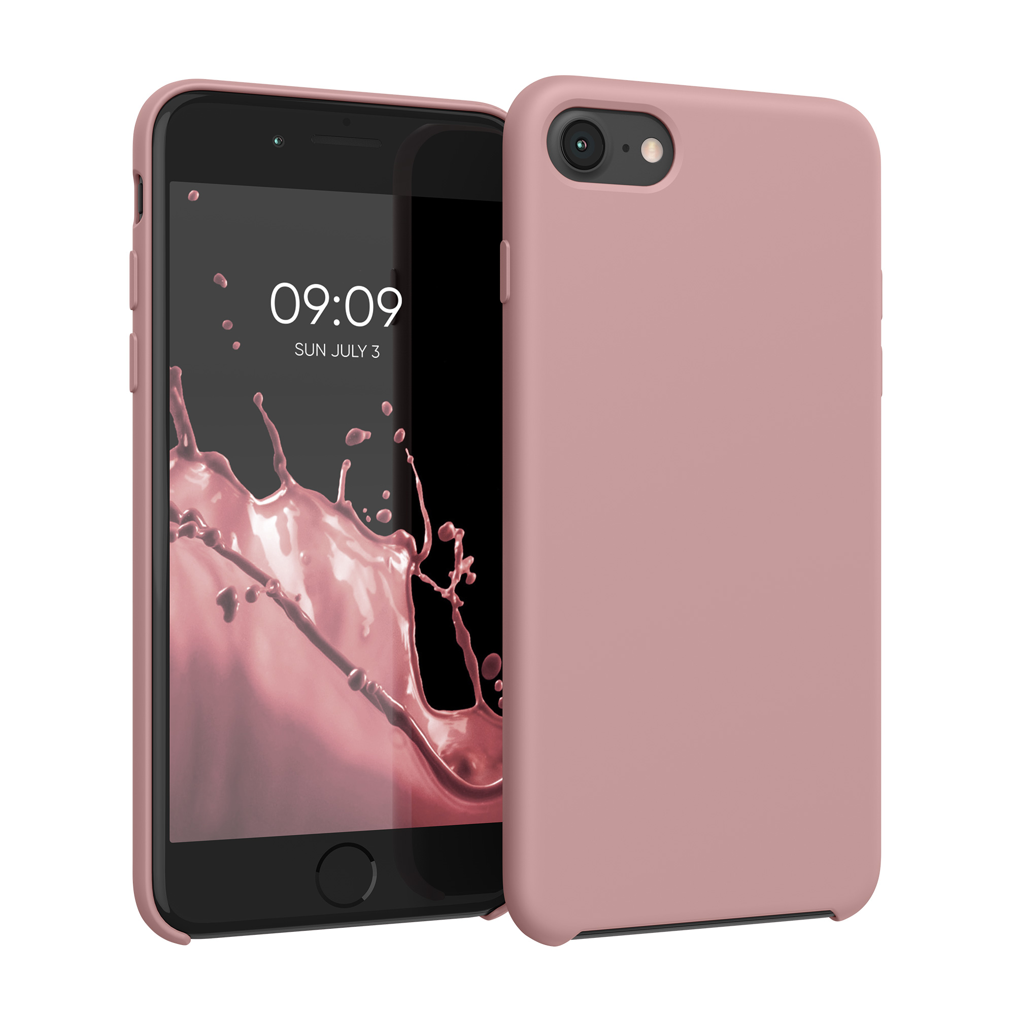 Silikonový TPU kryt kwmobile pro iPhone SE 2022/2020/8/7 - zimní růže