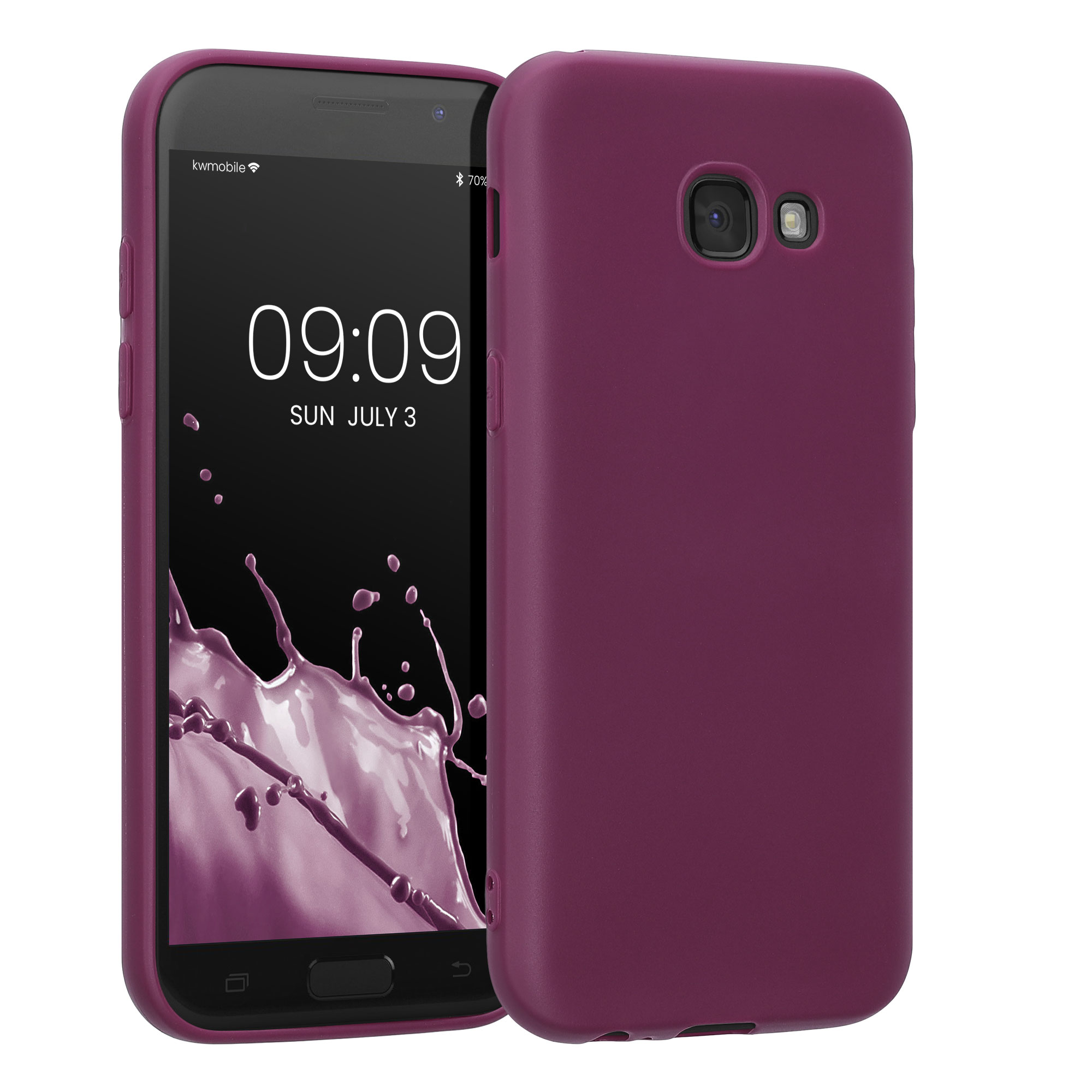 Kryt na mobil Samsung Galaxy A5 (2017) kwmobile TPU Bordeaux fialová