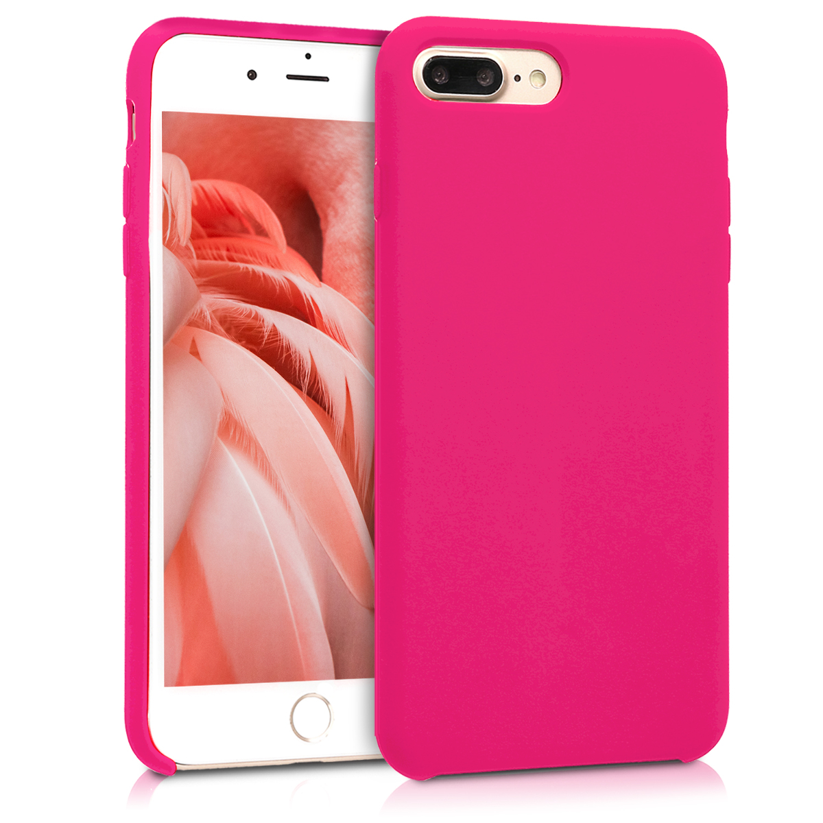 Silikonový kryt kwmobile pro Apple iPhone 7 Plus / iPhone 8 Plus - růžová