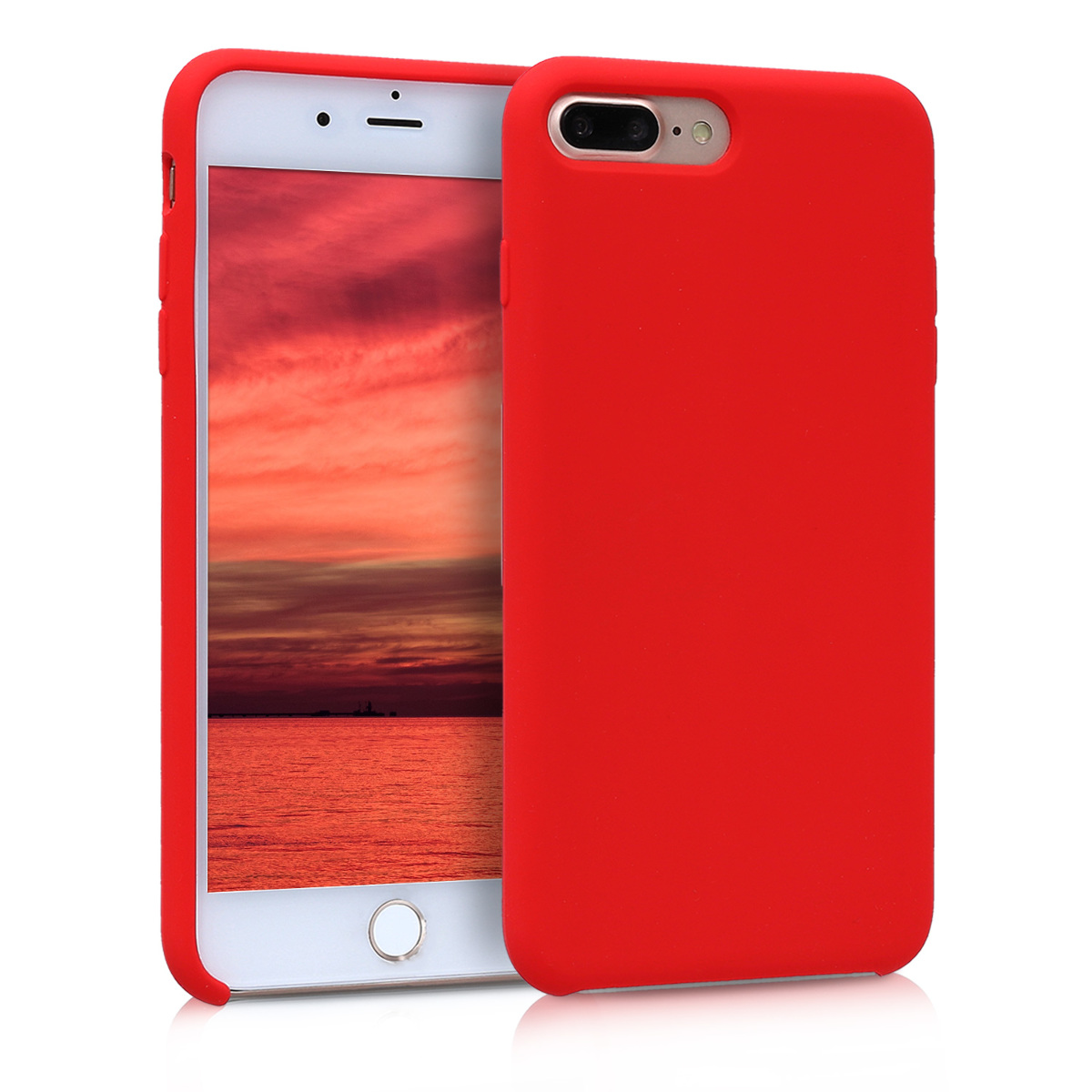 Silikonový kryt kwmobile pro Apple iPhone 7 Plus / iPhone 8 Plus - červená