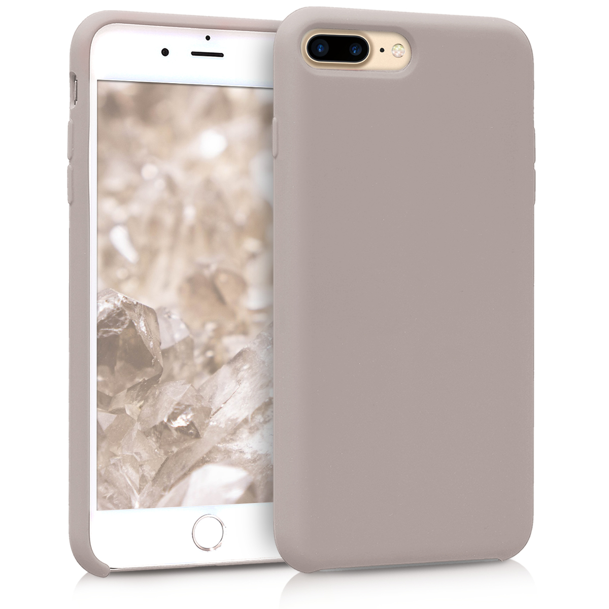Silikonový kryt kwmobile pro Apple iPhone 7 Plus / iPhone 8 Plus - hnědá