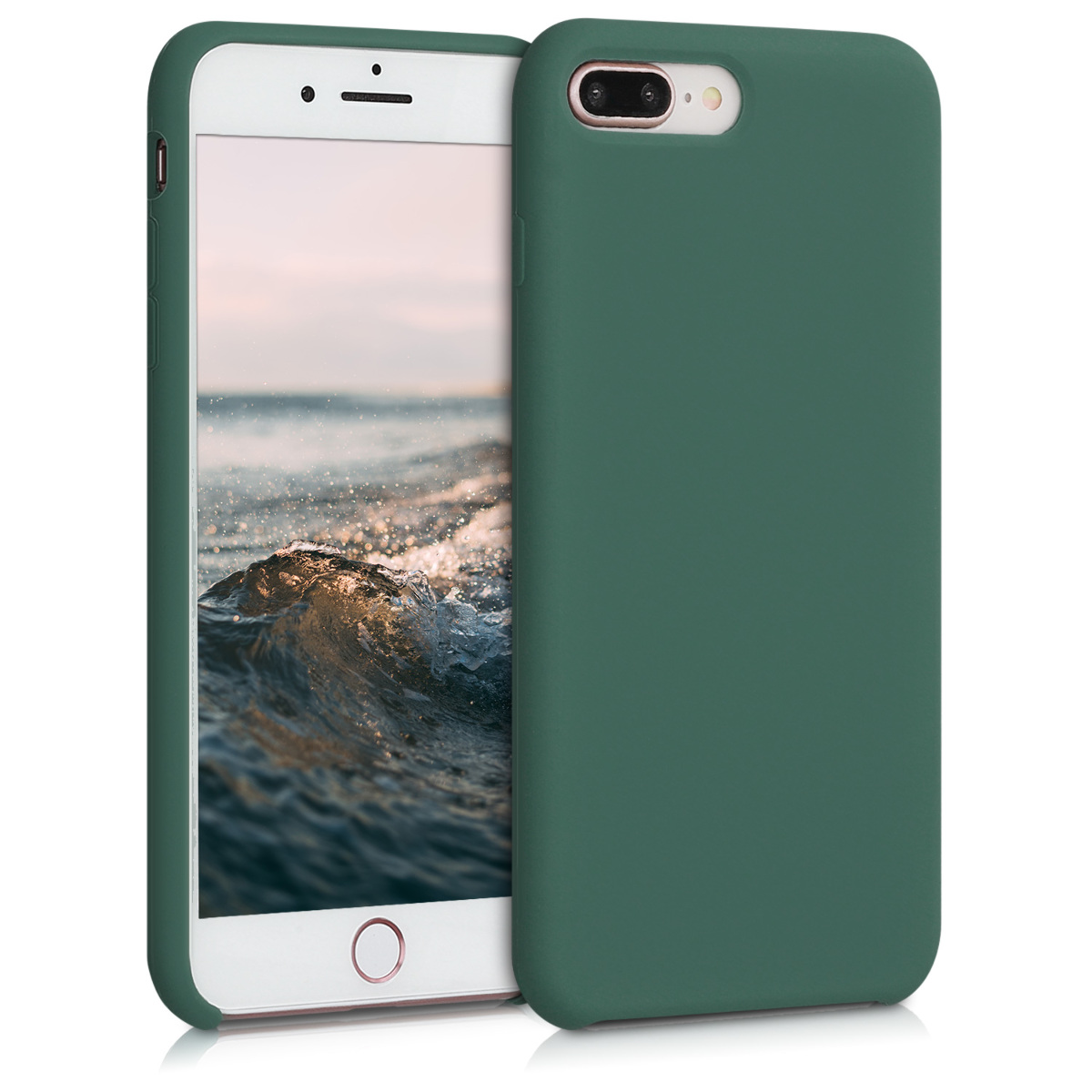 Silikonový kryt kwmobile pro Apple iPhone 7 Plus / iPhone 8 Plus - zelená