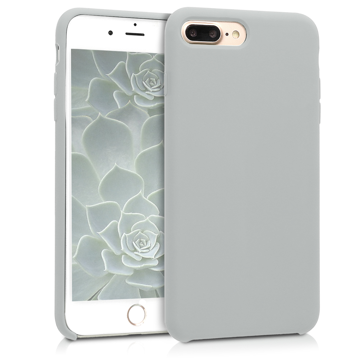 Silikonový kryt kwmobile pro Apple iPhone 7 Plus / iPhone 8 Plus - šedá