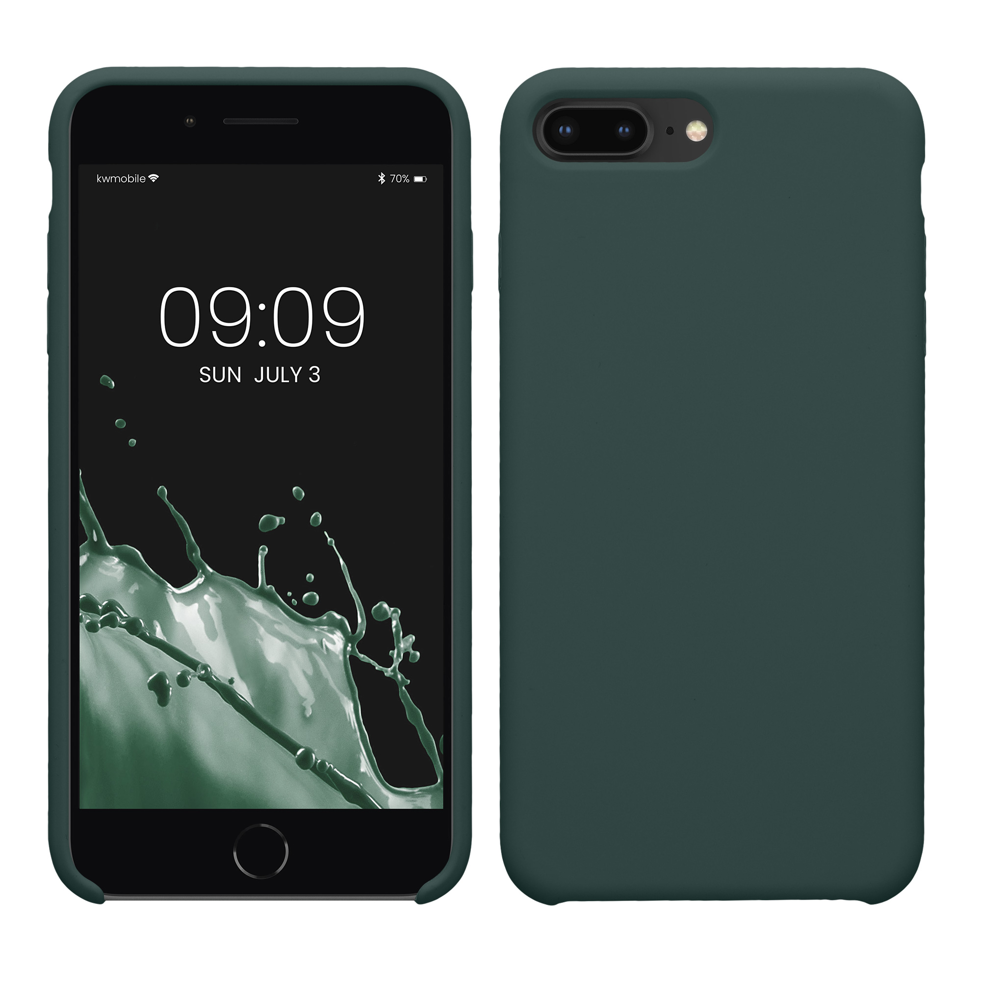 Silikonový kryt kwmobile pro Apple iPhone 7 Plus / iPhone 8 Plus - modrá, zelená