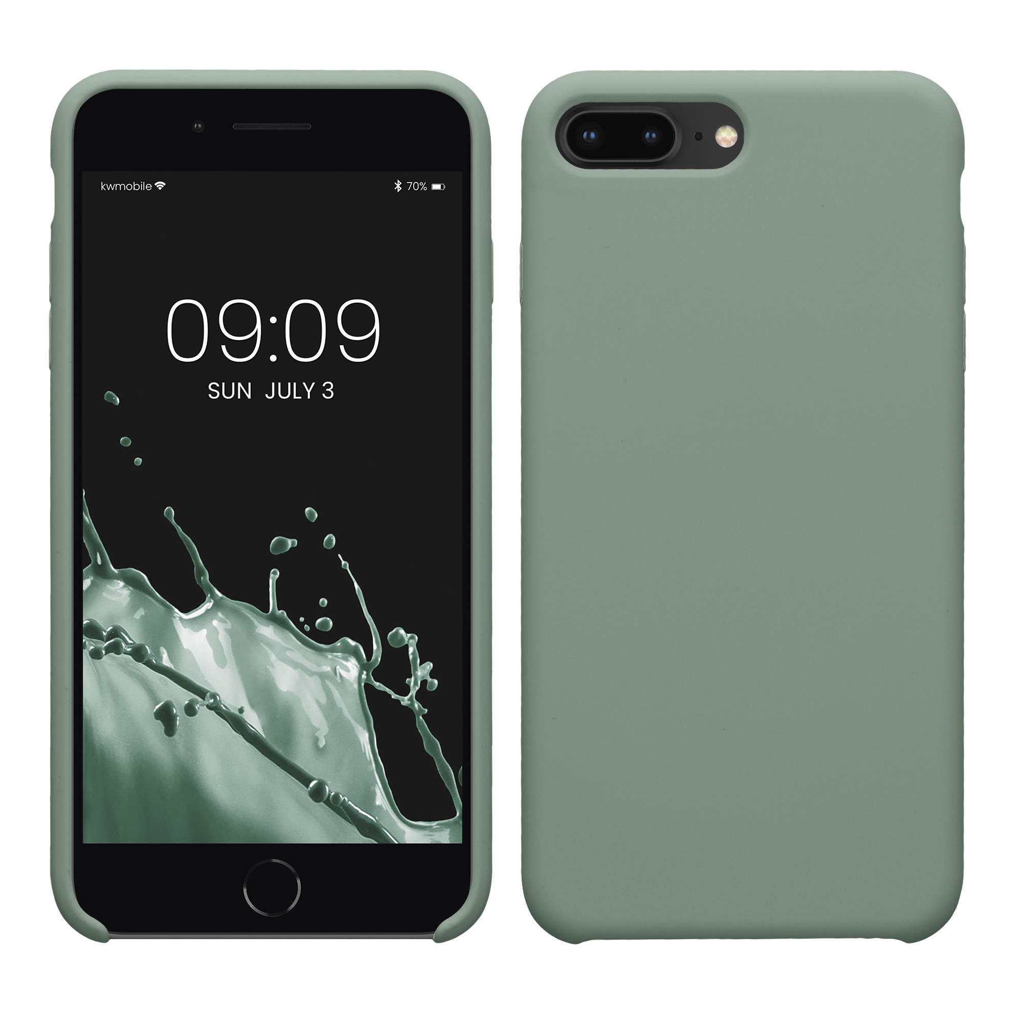 Silikonový kryt kwmobile pro Apple iPhone 7 Plus / iPhone 8 Plus - zelená