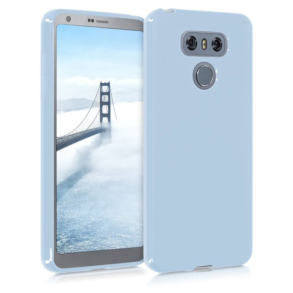 Kryt na mobil LG G6 kwmobile TPU světle modrá matná