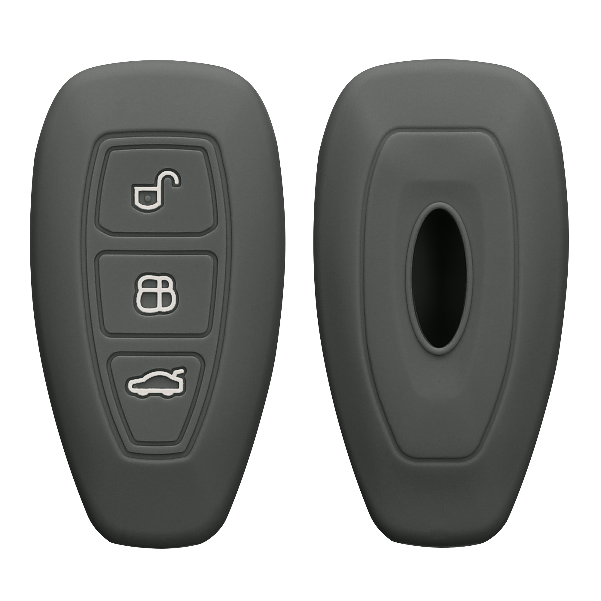 Kryt klíče Ford 3 tlačítka Keyless Go kwmobile tmavě šedá