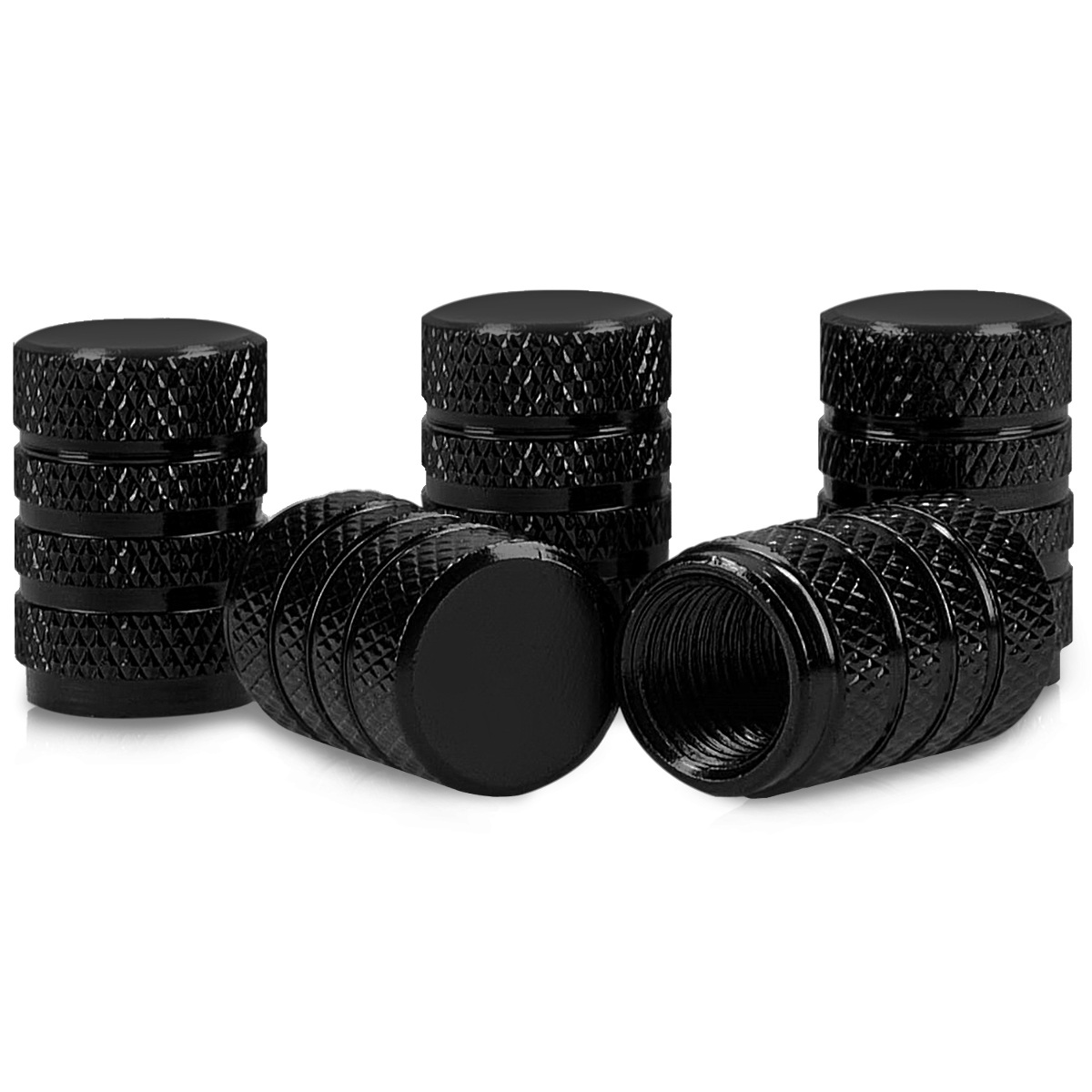 Kovové čepičky ventilků kwmobile pro auto, kolo a motocykl - set of 5 tire stem car wheel dustproof cap