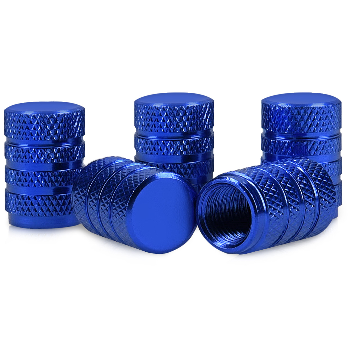 Kovové čepičky ventilků kwmobile pro auto, kolo a motocykl - set of 5 tire stem car wheel dustproof cap