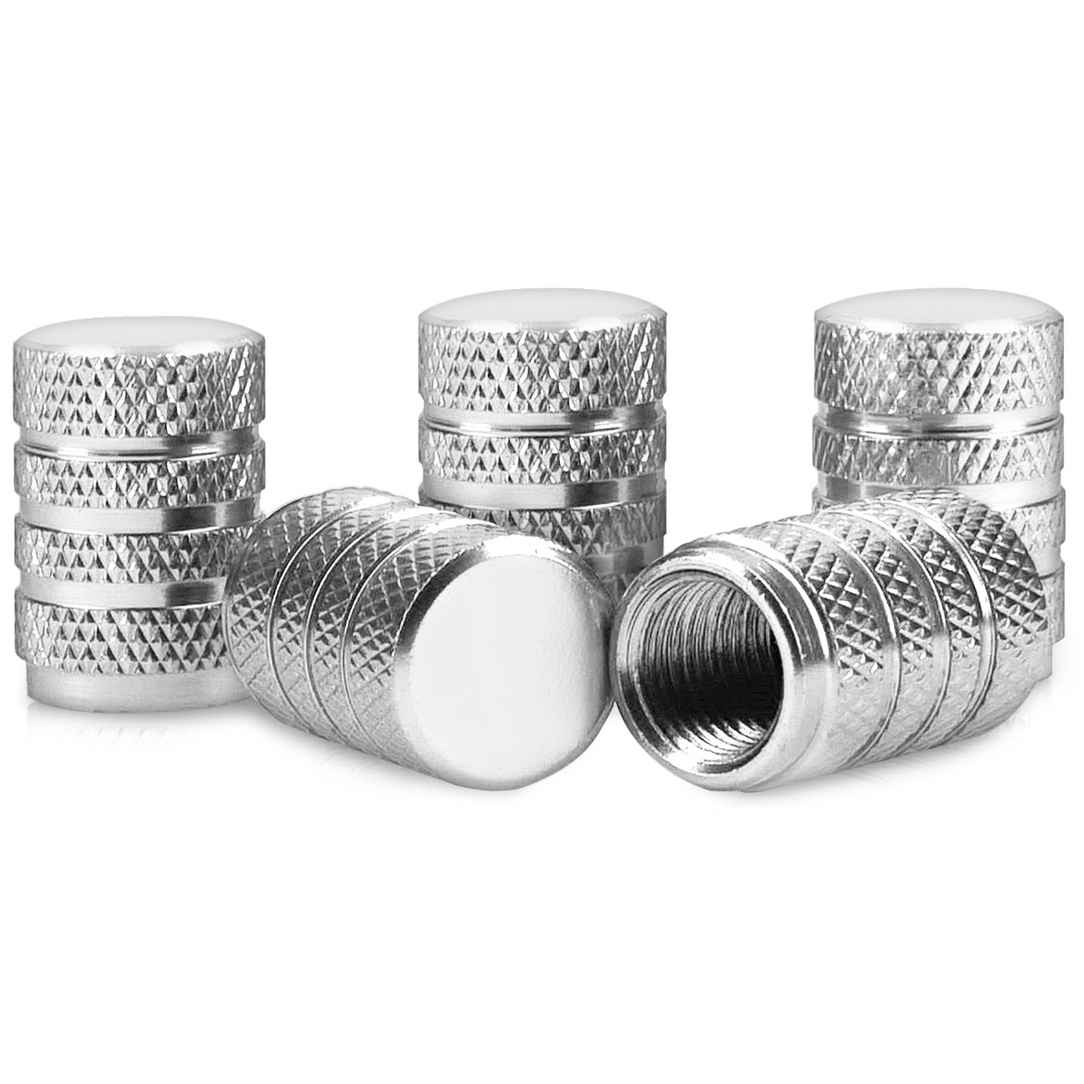 Kovové čepičky ventilků kwmobile pro auto, kolo a motocykl - set of 5 tire stem car wheel dustproof cap
