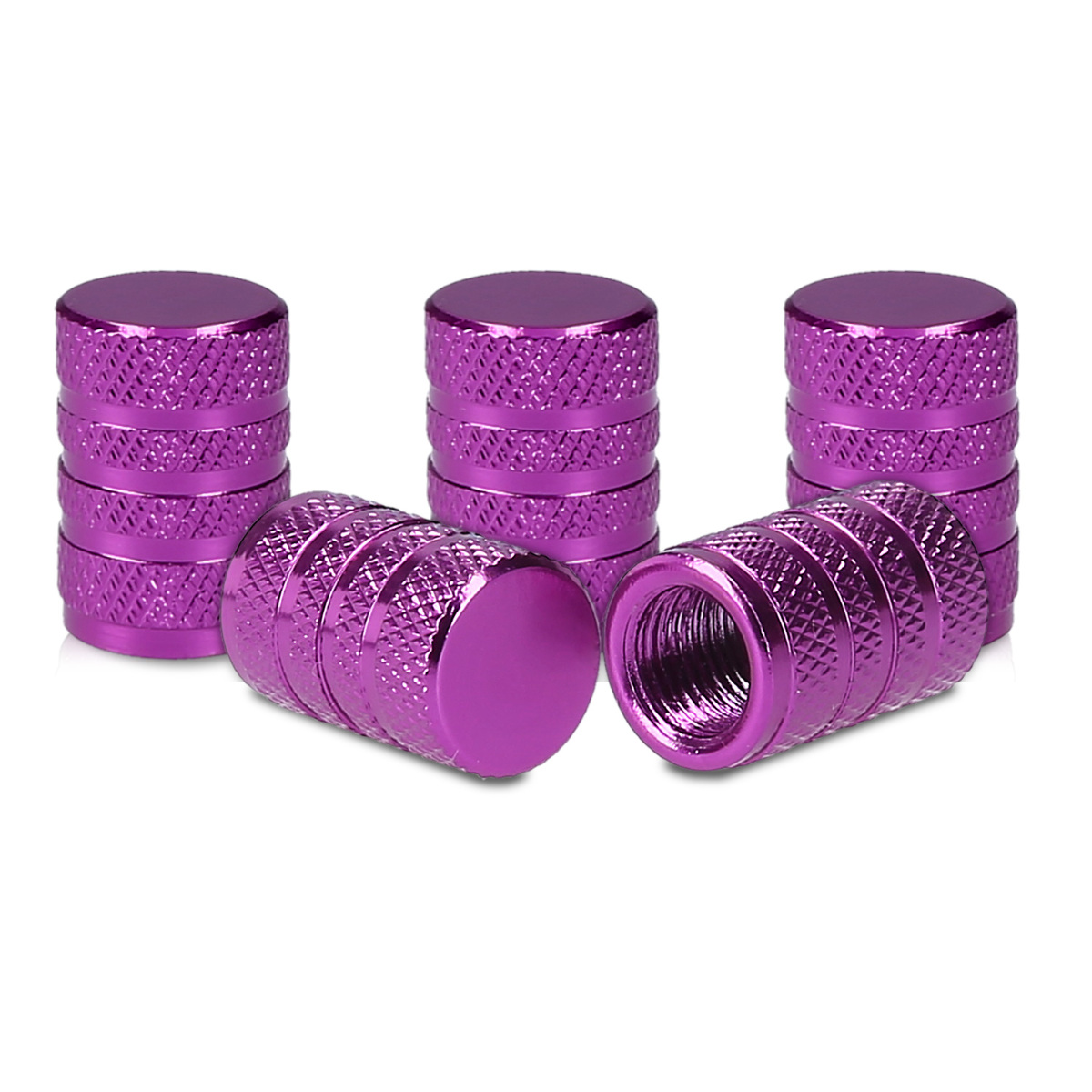 Kovové čepičky ventilků kwmobile pro auto, kolo a motocykl - set of 5 tire stem car wheel dustproof cap