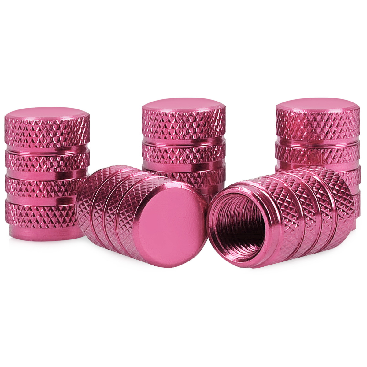 Kovové čepičky ventilků kwmobile pro auto, kolo a motocykl - set of 5 tire stem car wheel dustproof cap