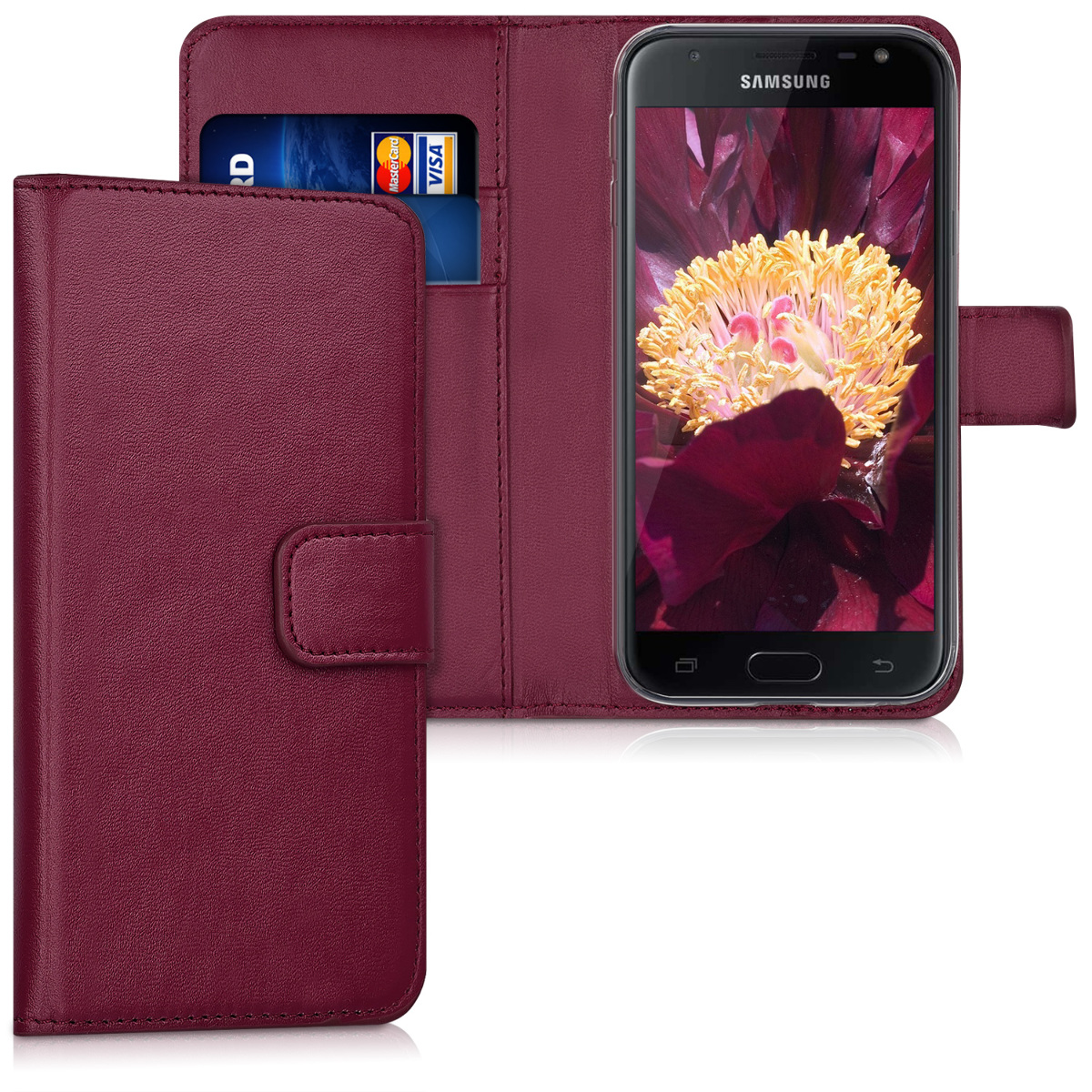 Peněženkové pouzdro na mobil Samsung Galaxy J3 (2017) DUOS - Wallet kwmobile černé