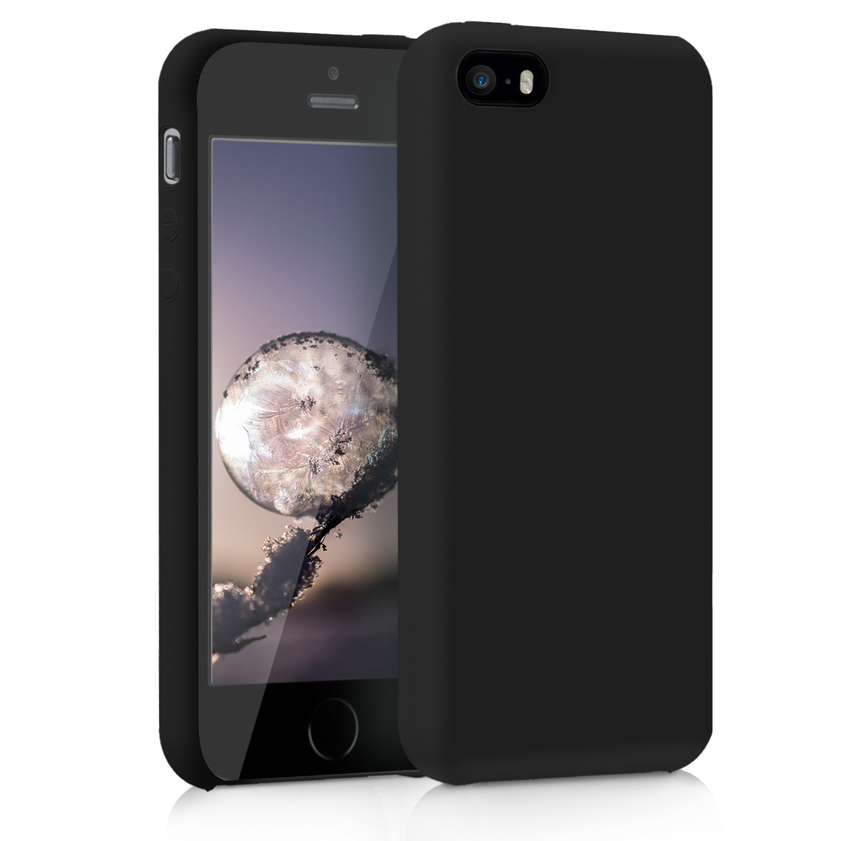 Silikonový TPU kryt kwmobile pro iPhone SE (1. generace 2016) / iPhone 5 / iPhone 5S - černá