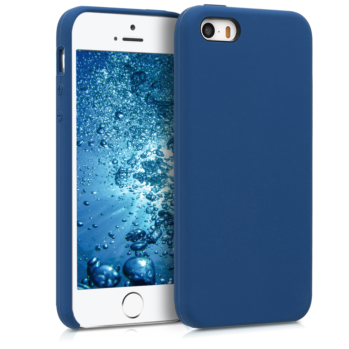 Silikonový TPU kryt kwmobile pro iPhone SE (1. generace 2016) / iPhone 5 / iPhone 5S - tmavě modrá