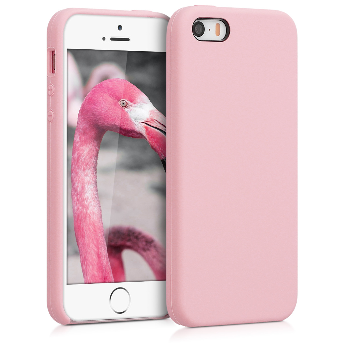 Silikonový TPU kryt kwmobile pro iPhone SE (1. generace 2016) / iPhone 5 / iPhone 5S - vintage růžová