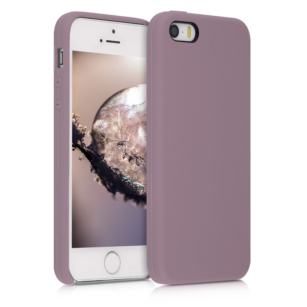 Silikonový TPU kryt kwmobile pro iPhone SE (1. generace 2016) / iPhone 5 / iPhone 5S - hroznově fialová