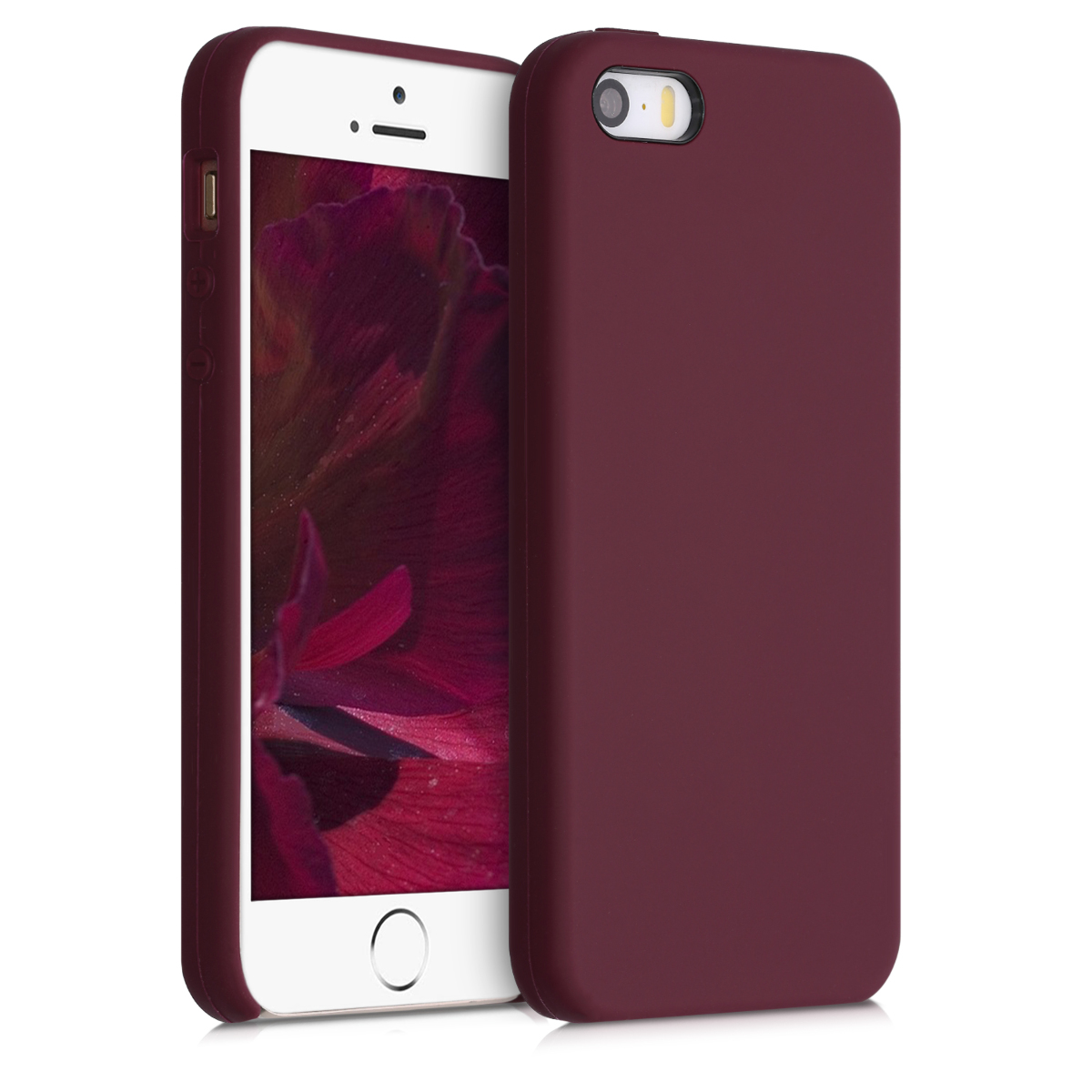 Silikonový TPU kryt kwmobile pro iPhone SE (1. generace 2016) / iPhone 5 / iPhone 5S - hnědočervená