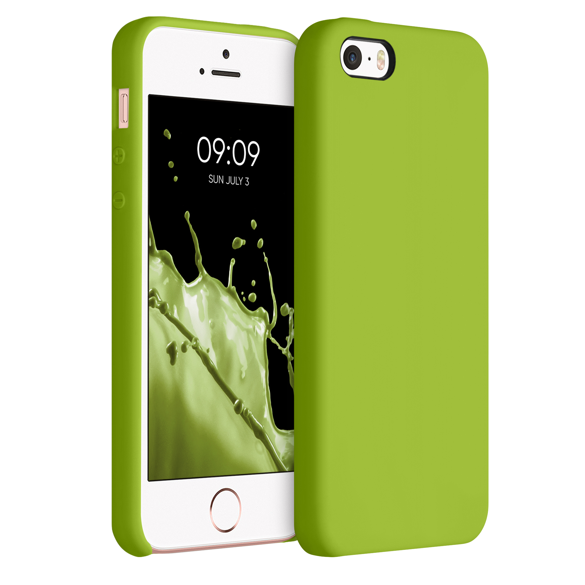 Silikonový kryt kwmobile pro Apple iPhone SE (1.Gen 2016) / iPhone 5 / iPhone 5S - zelená