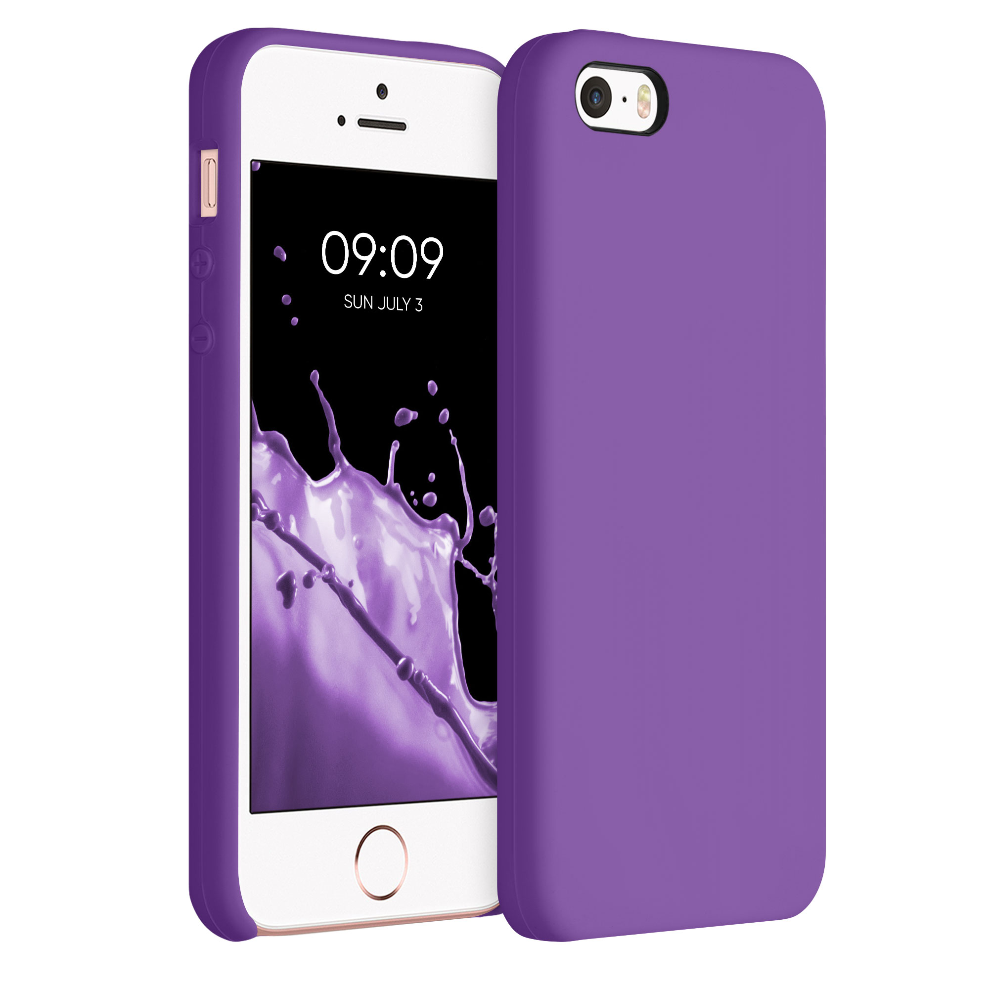 Silikonový kryt kwmobile pro Apple iPhone SE (1.Gen 2016) / iPhone 5 / iPhone 5S - fialová