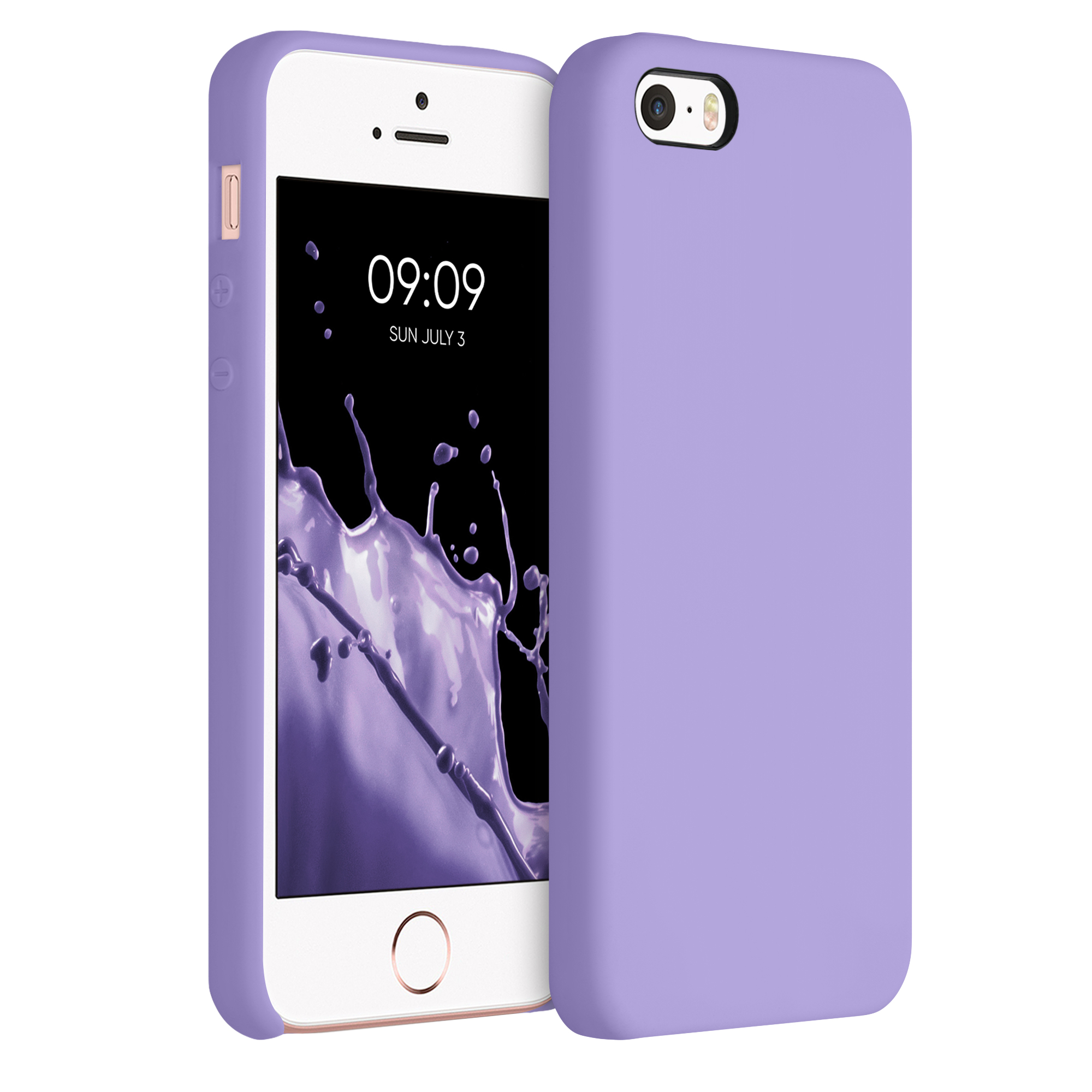 Silikonový TPU kryt kwmobile pro iPhone SE (1. generace 2016) / iPhone 5 / iPhone 5S - fialová