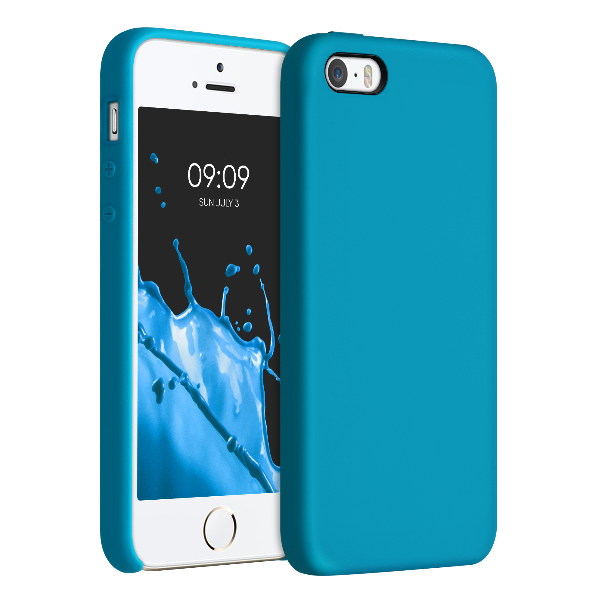 Silikonový TPU kryt kwmobile pro iPhone SE (1. generace 2016) / iPhone 5 / iPhone 5S - karibská modrá