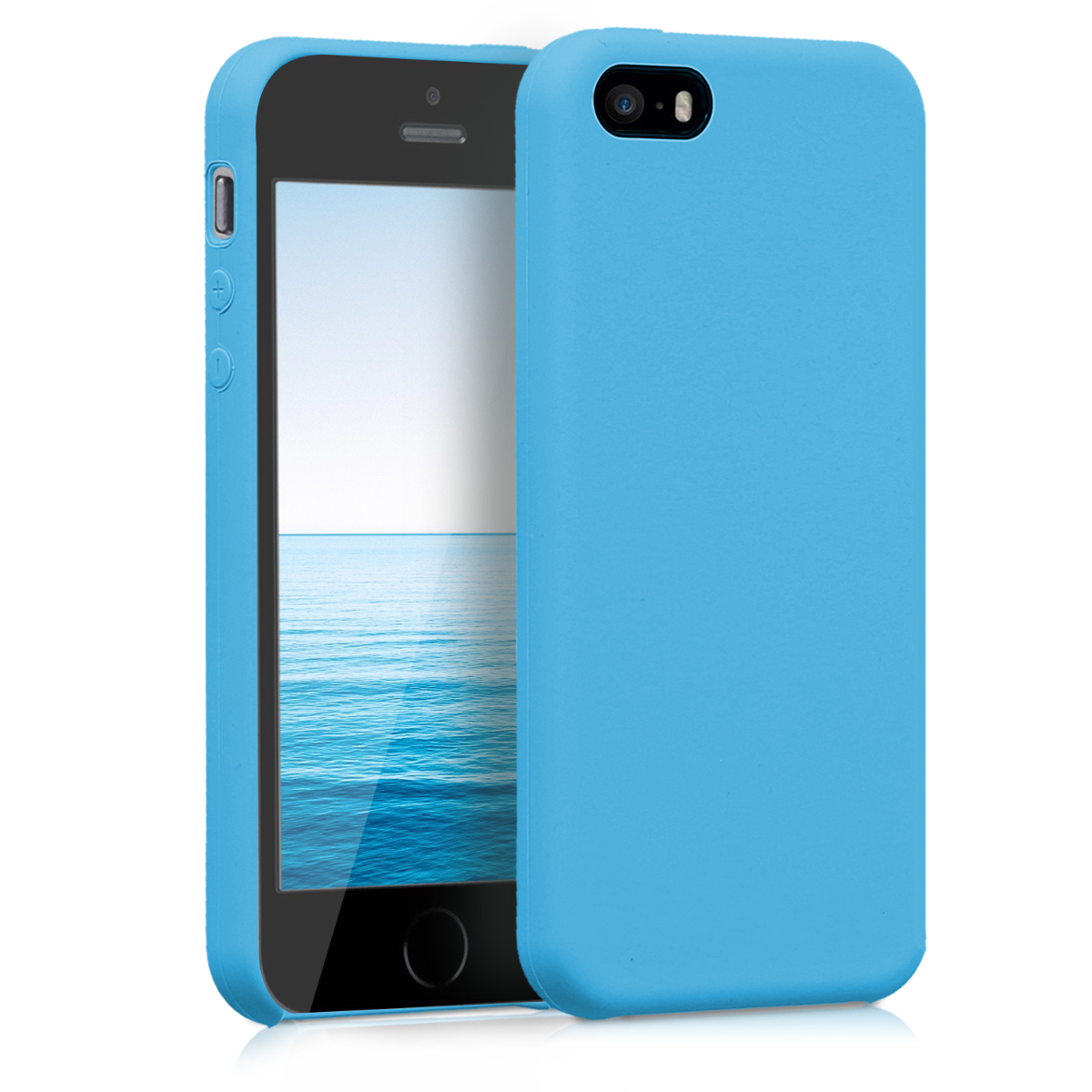 Silikonový TPU kryt kwmobile pro iPhone SE (1. generace 2016) / iPhone 5 / iPhone 5S - světle modrá