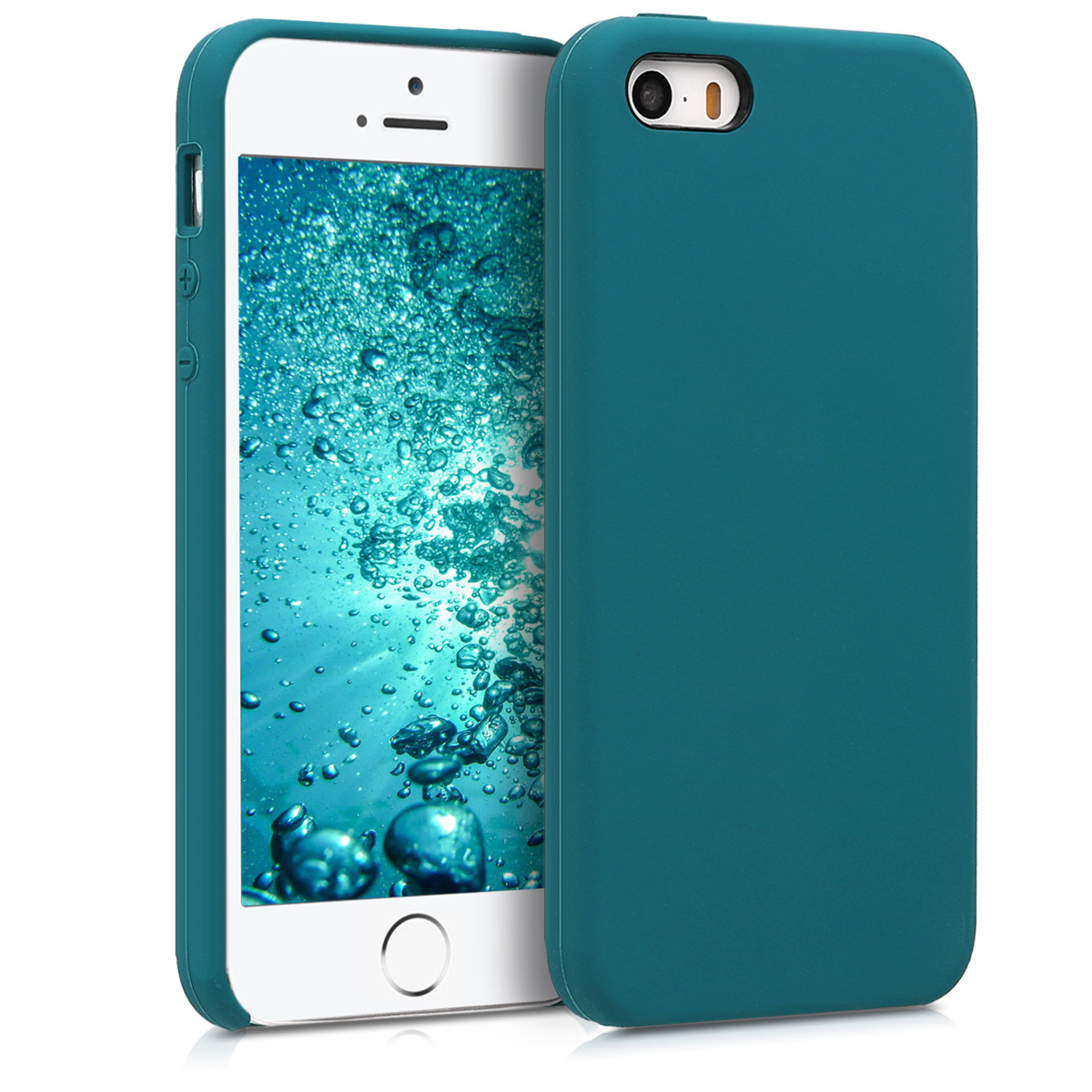 Silikonový TPU kryt kwmobile pro iPhone SE (1. generace 2016) / iPhone 5 / iPhone 5S - petrolejová matná