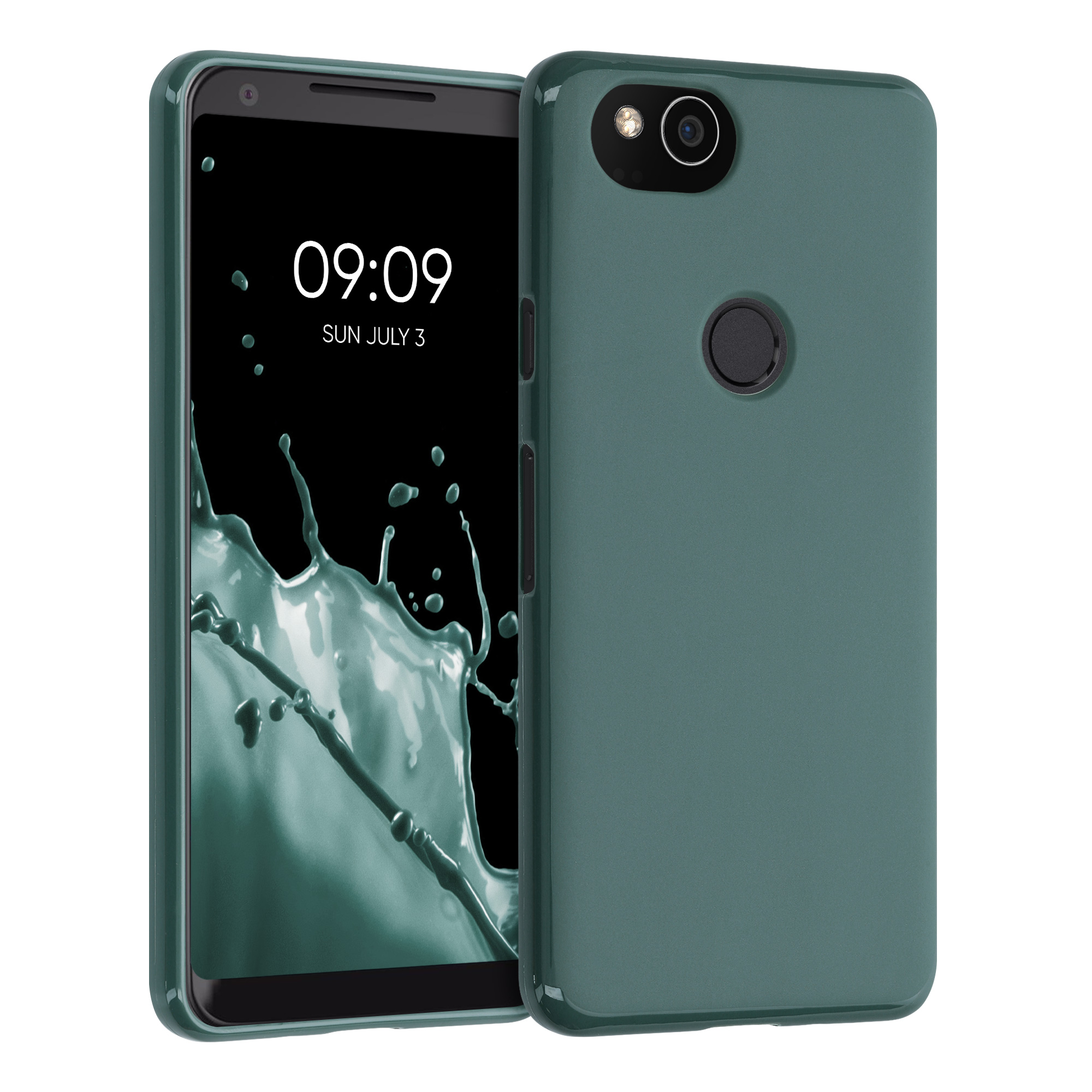 Silikonový kryt kwmobile pro Google Pixel 2 - lesní zelená