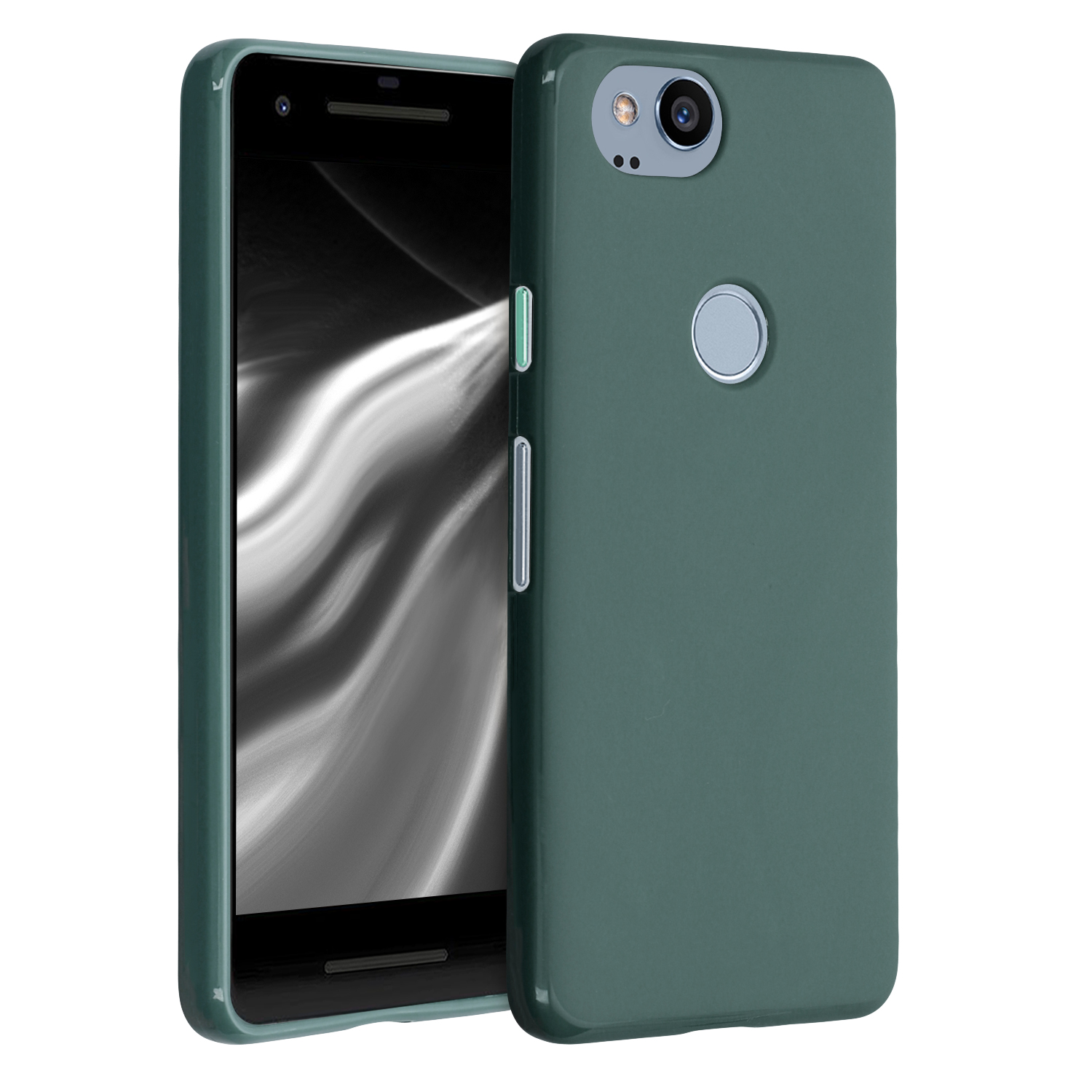Silikonový kryt kwmobile pro Google Pixel 2 - modrozelená