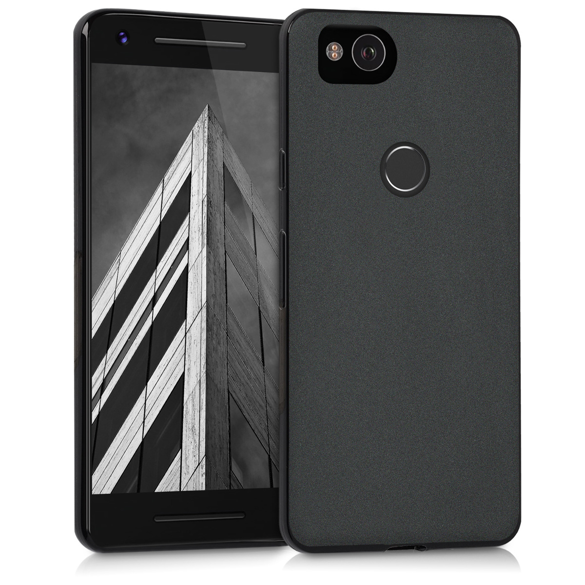 Silikonový kryt kwmobile pro Google Pixel 2 - matná černá