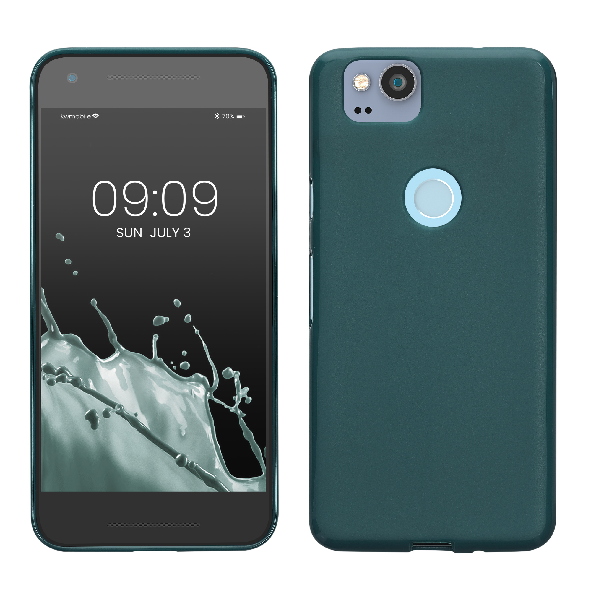 Silikonový kryt kwmobile pro Google Pixel 2 - matná petrolejová